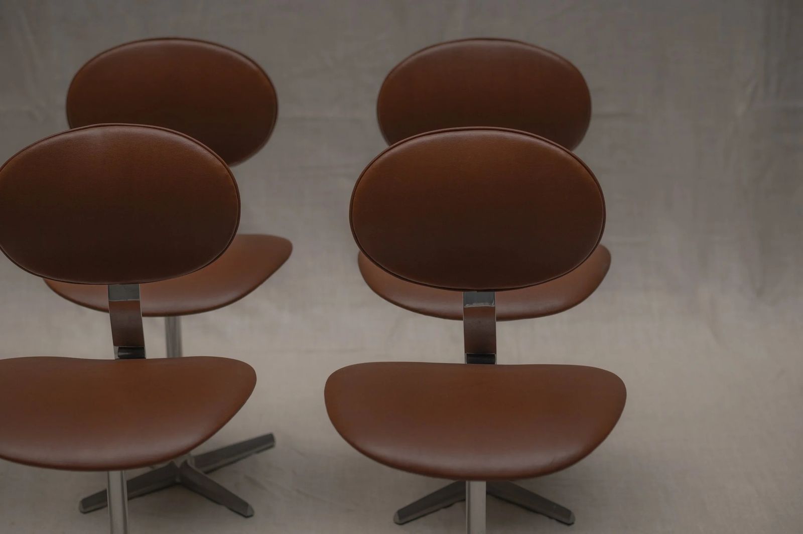 Dining Chair Set By Beaufort   Belgium 1969 photo vintage