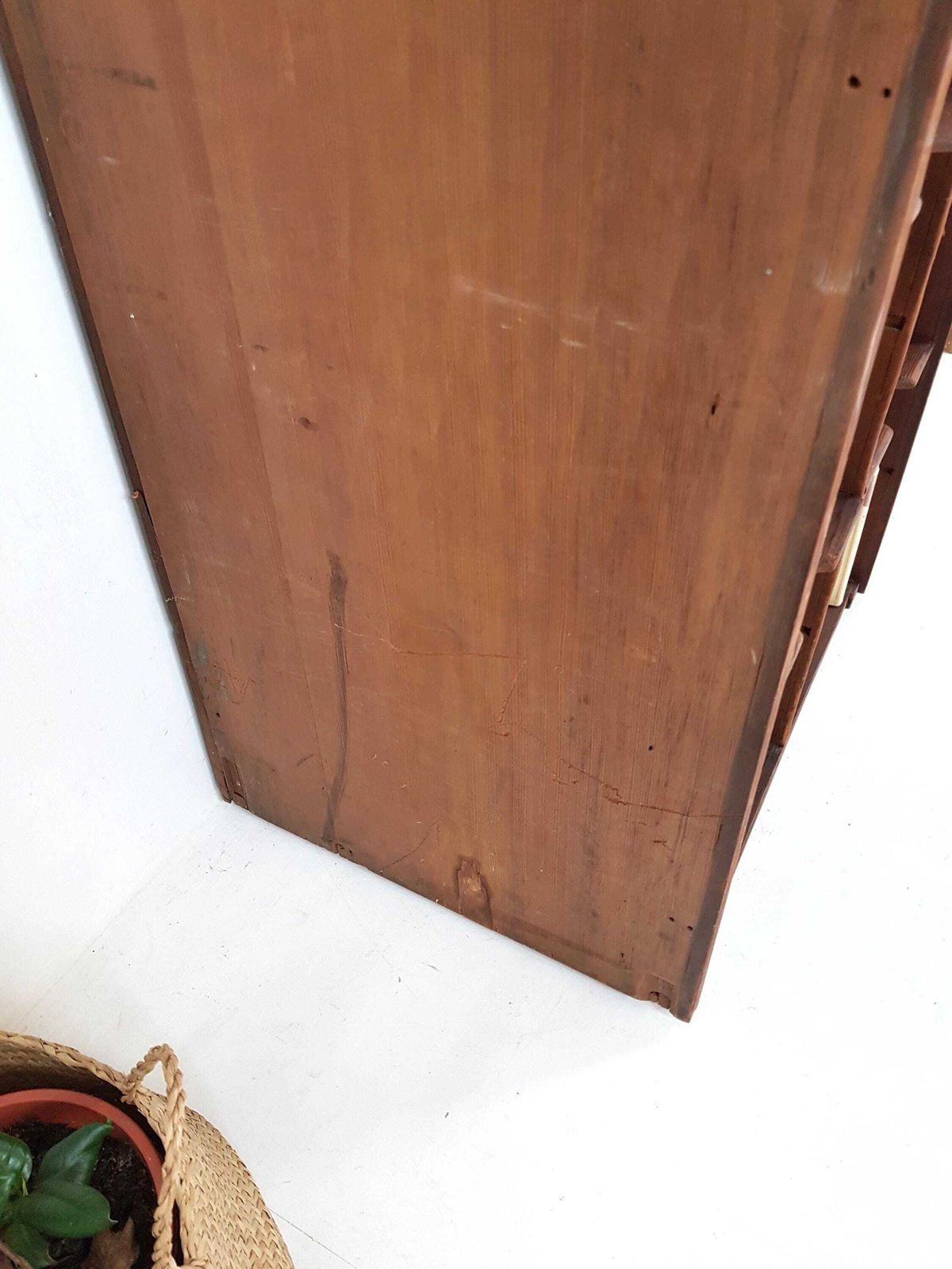 Antique Pine Shelving Unit: Record Player Stand: Vinyl Storage photo 695.0