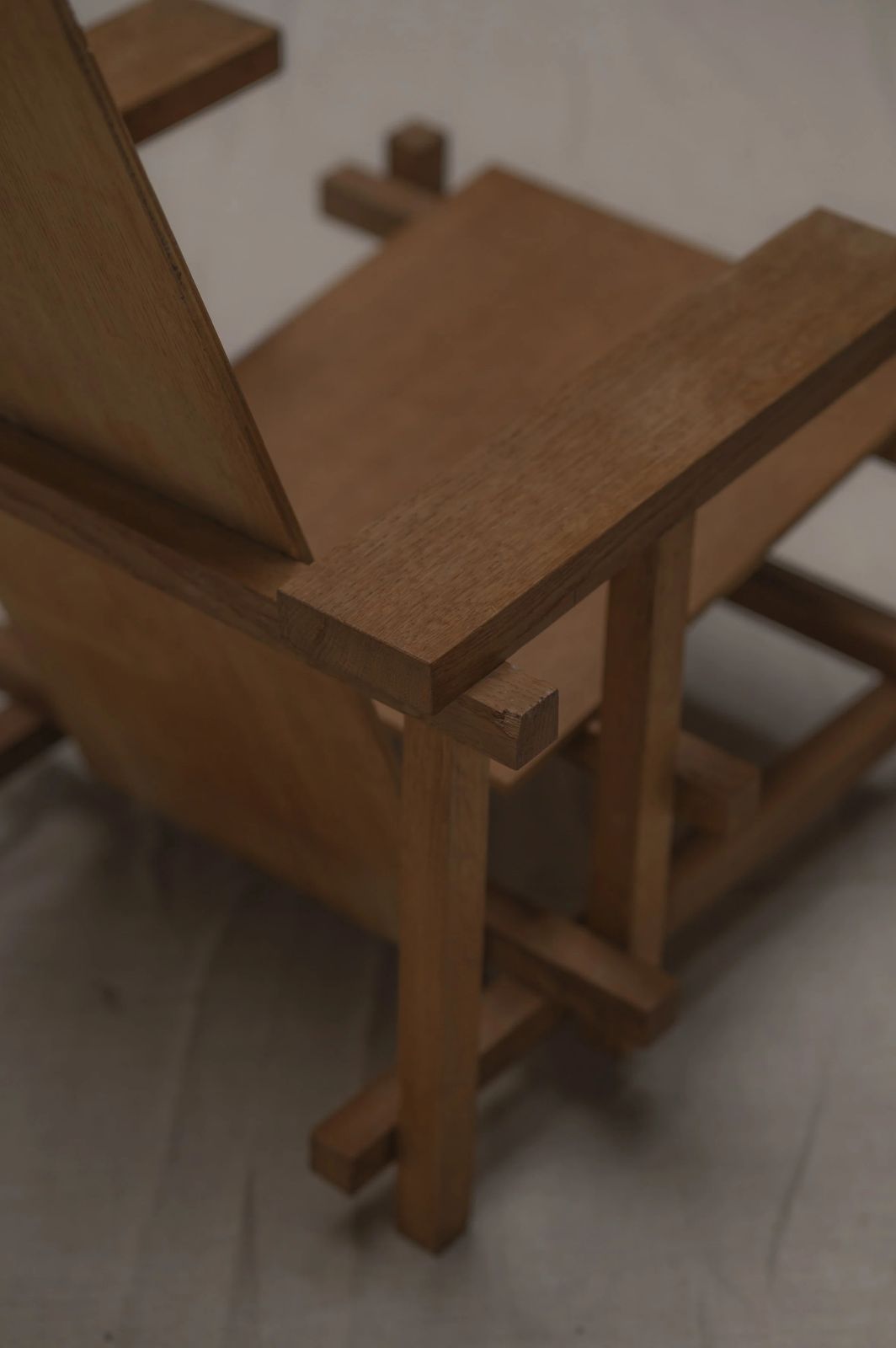 Modernist Armchair In The Manner Of Gerrit Rietveld   C.1960s photo vintage