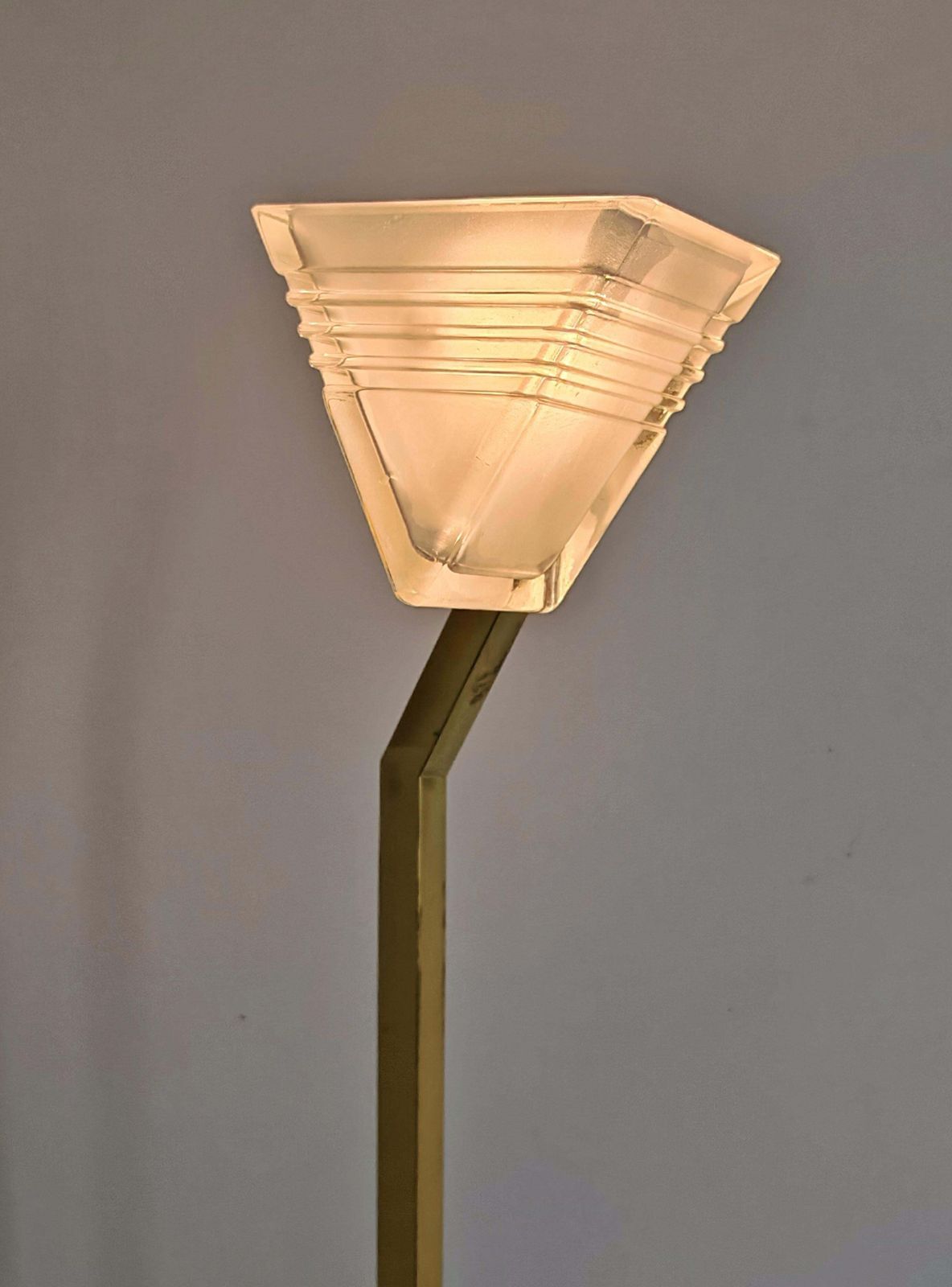 Mid Century Brass Floor Lamp By Peill & Putzler, West Germany 1970s photo vintage