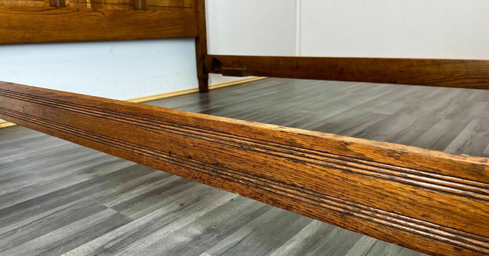 photo buy Amazing Rare Carved French Antique Double Bed