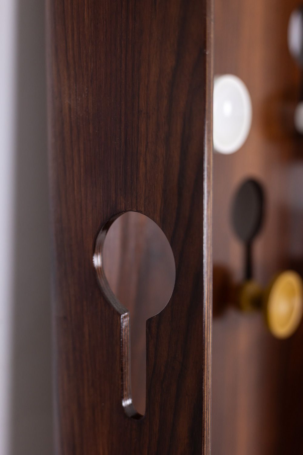 Carlo Di Carli. Coat Rack In Rosewood Veneer. 1960s. photo vintage
