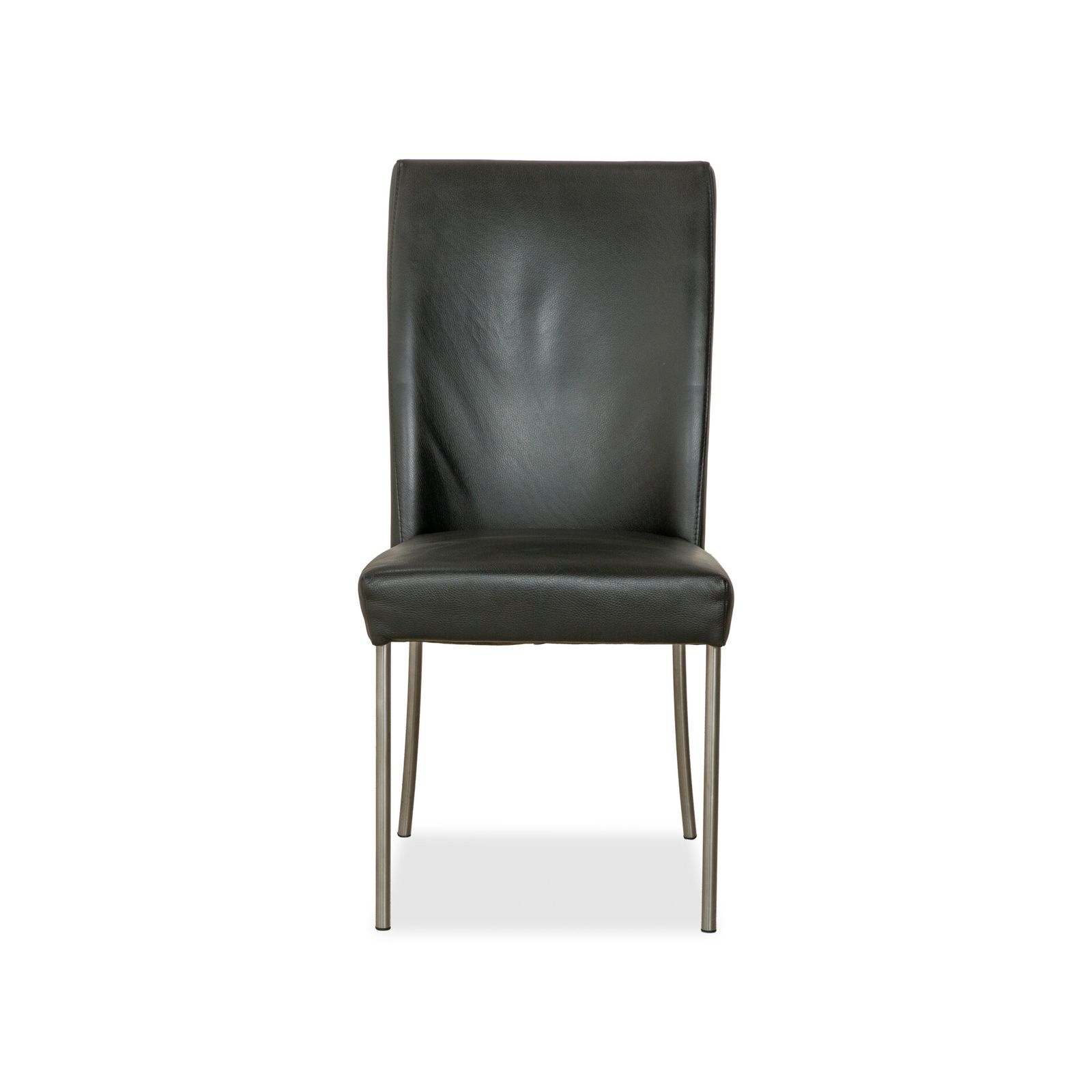 photo furniture Set Van 4 Bert Plantagie Leren Stoelen, Zwart