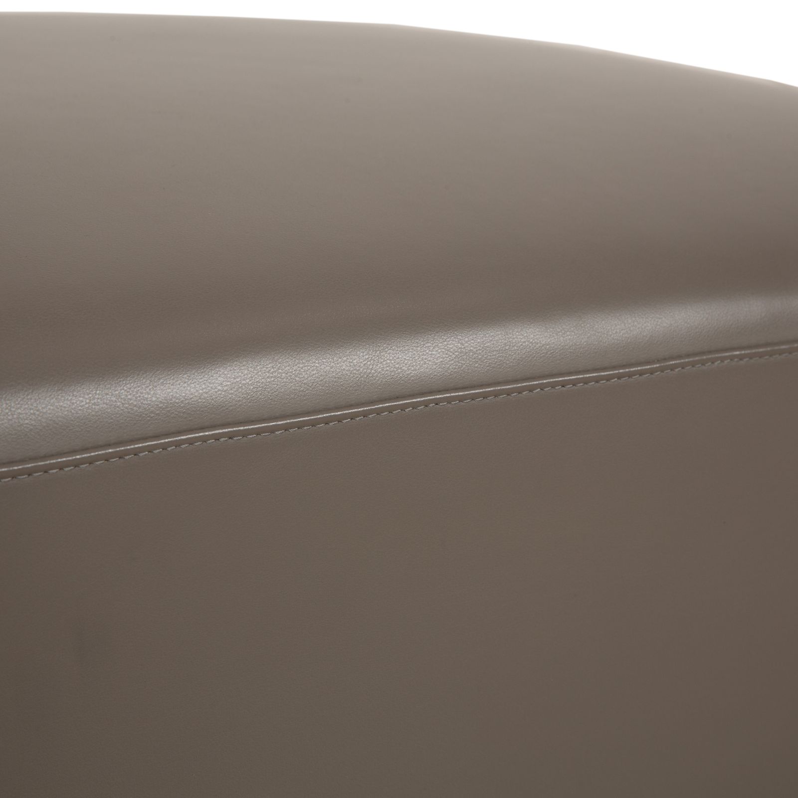 Pouf Leolux Daja en cuir gris photo for sale
