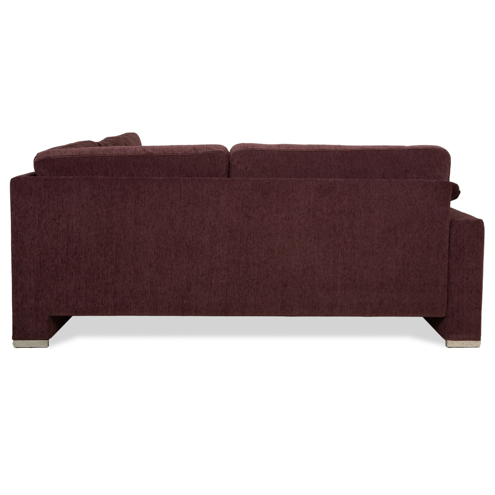 Mobilier Canapé d'angle Brühl Alba en tissu, bordeaux foncé photo