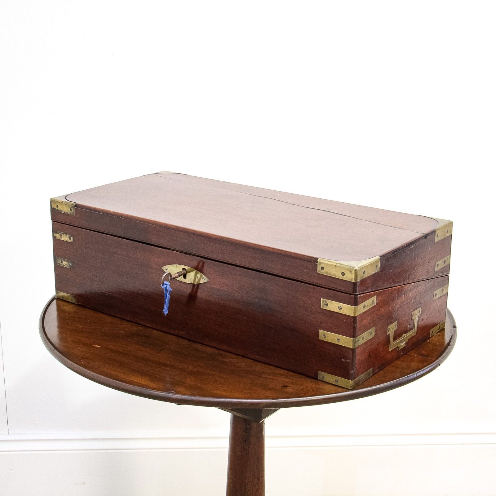 Victorian Mahogany Campaign Writing Slope photo vinterior