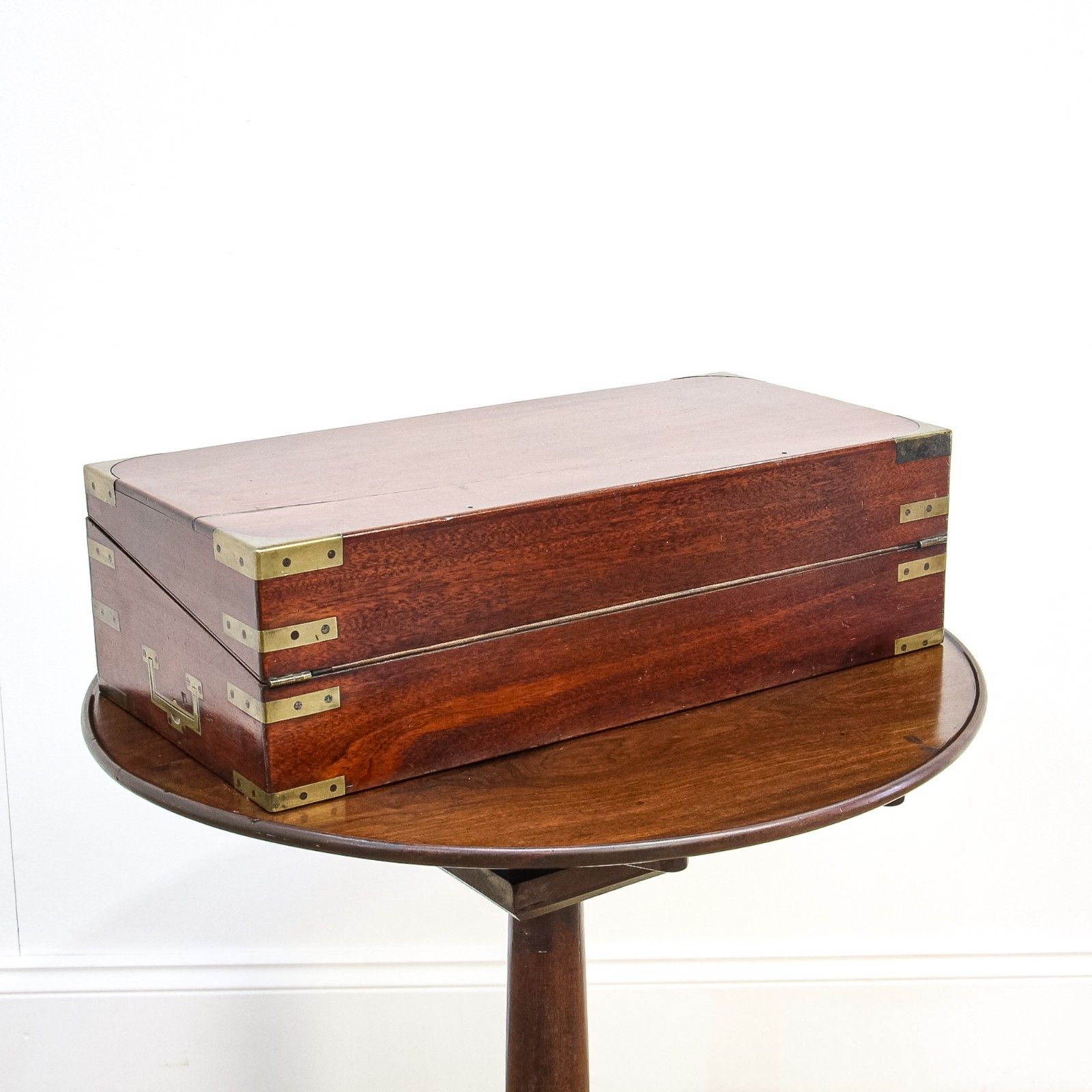 Victorian Mahogany Campaign Writing Slope photo buy