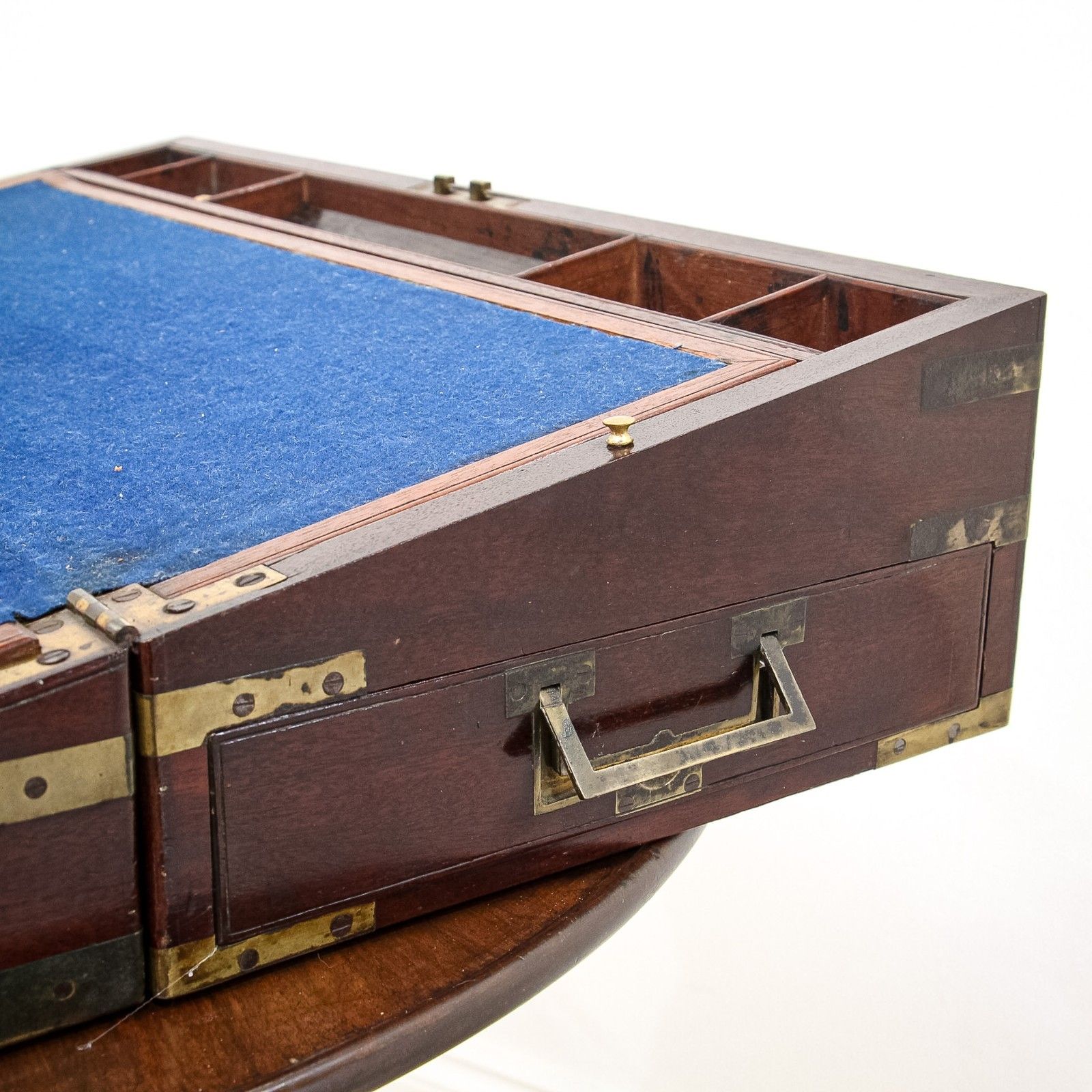 460.0 Victorian Mahogany Campaign Writing Slope photo