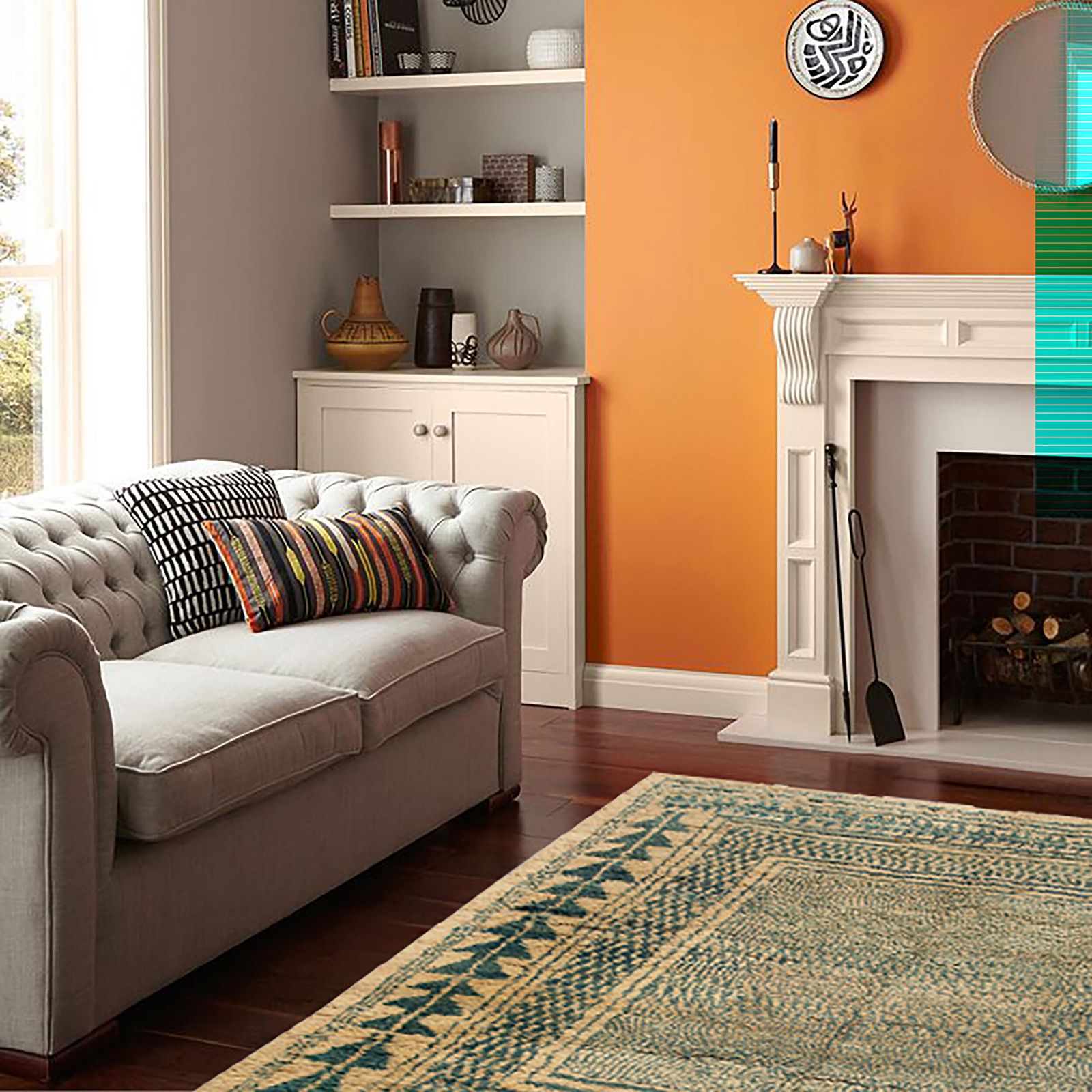 Modern Bakhtiari Gabbeh Carpet 315x281cm photo furniture