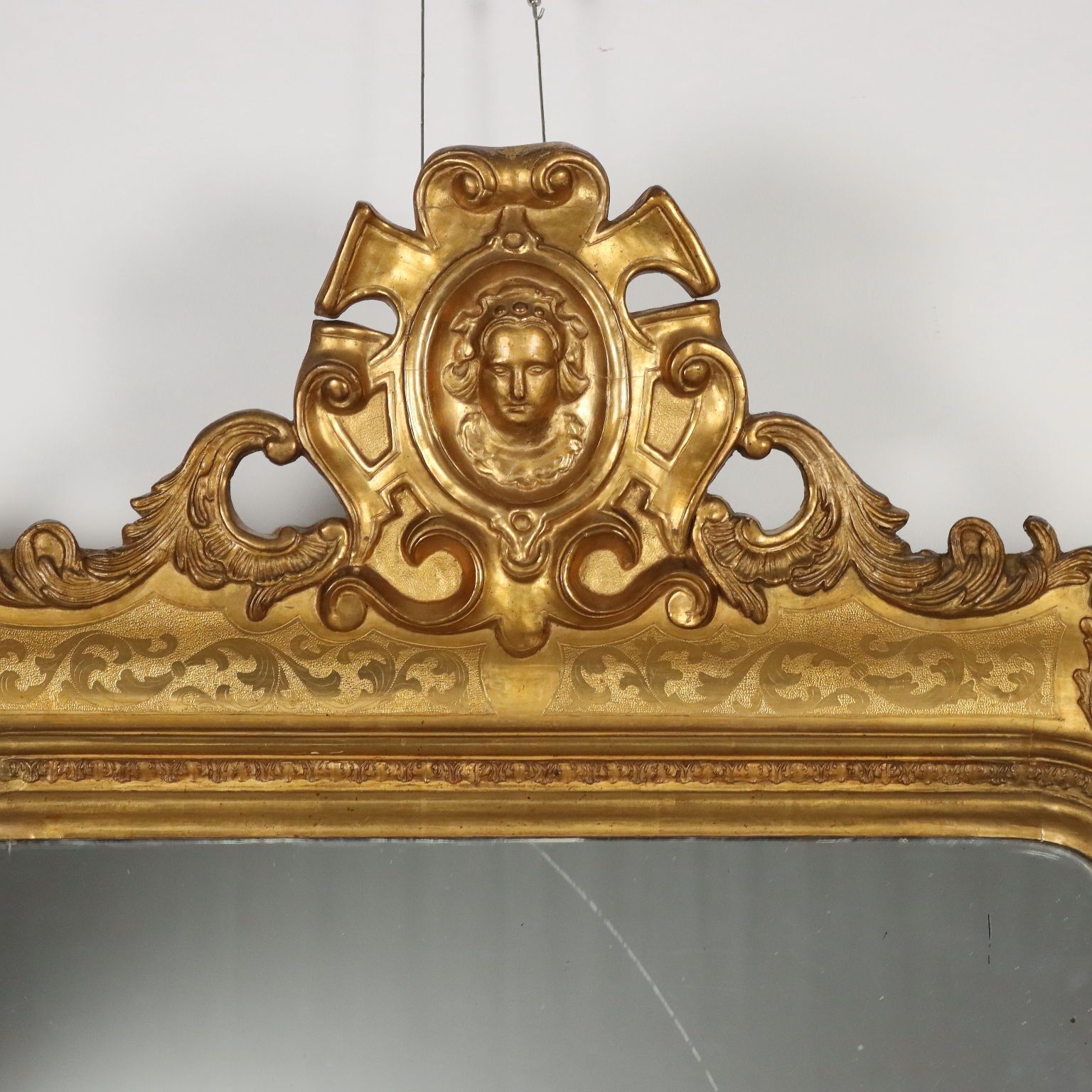 Antique Mirror Carved Fir France Mid XIX Century photo for sale