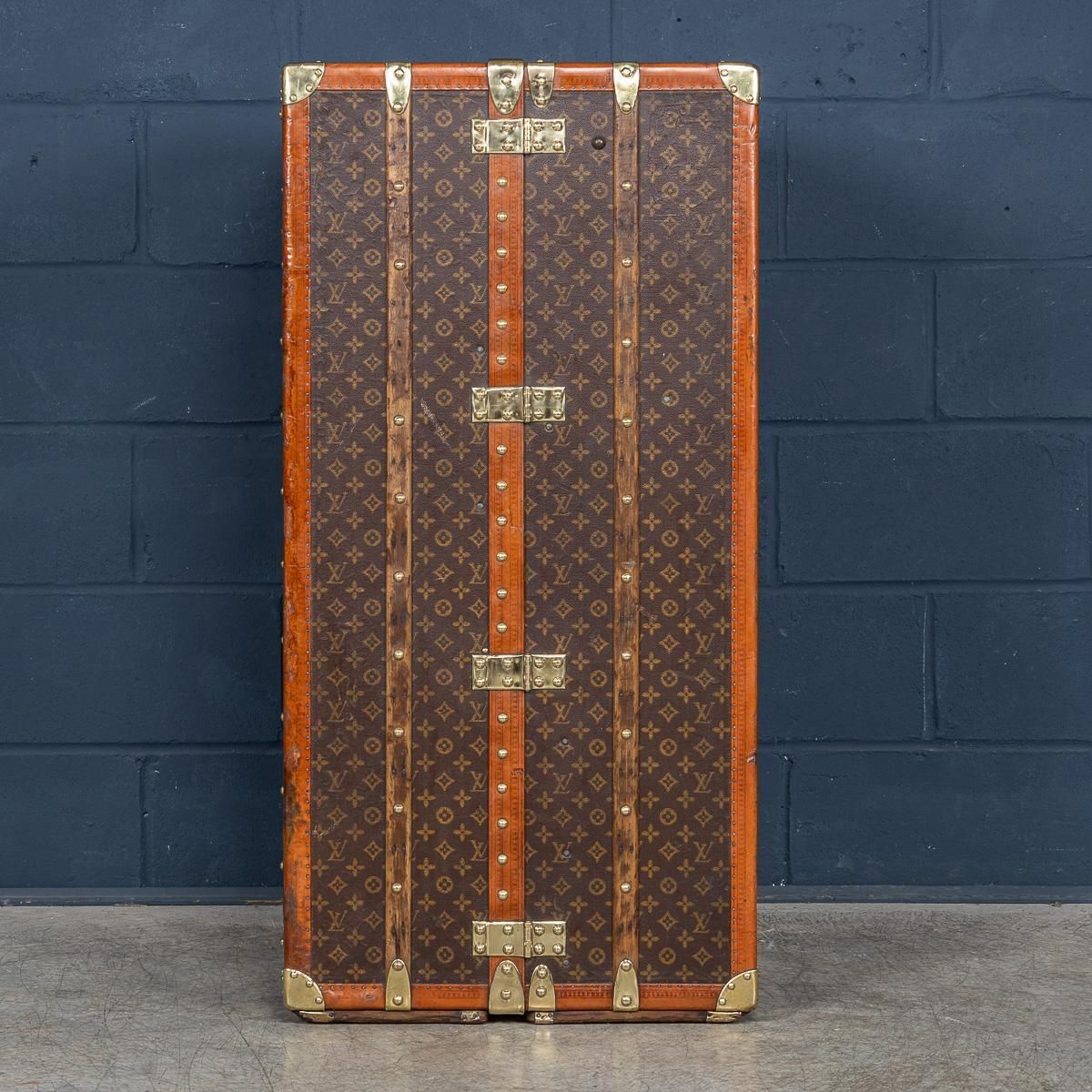 20th Century Louis Vuitton Wardrobe Trunk In Monogram Canvas, France C.1930 photo 26995.0