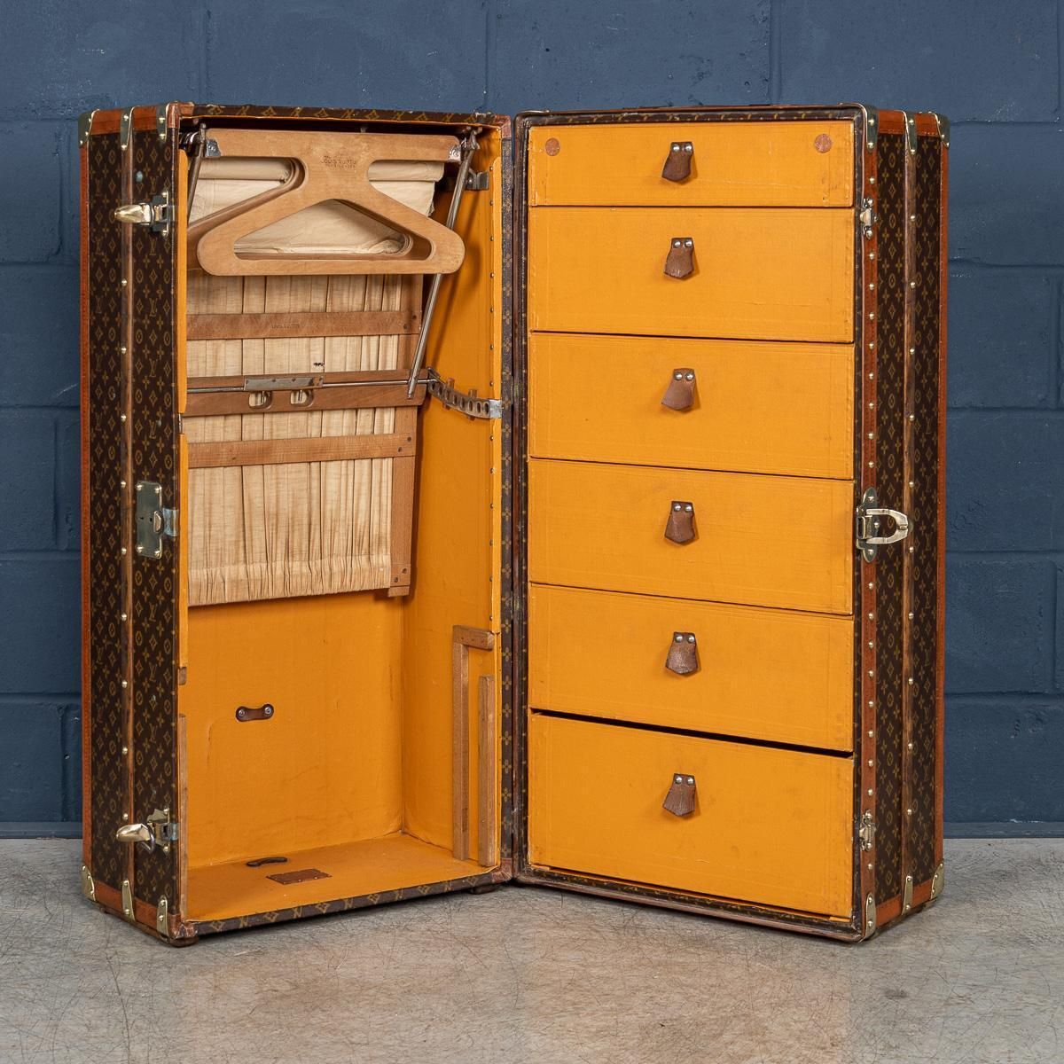 photo furniture 20th Century Louis Vuitton Wardrobe Trunk In Monogram Canvas, France C.1930
