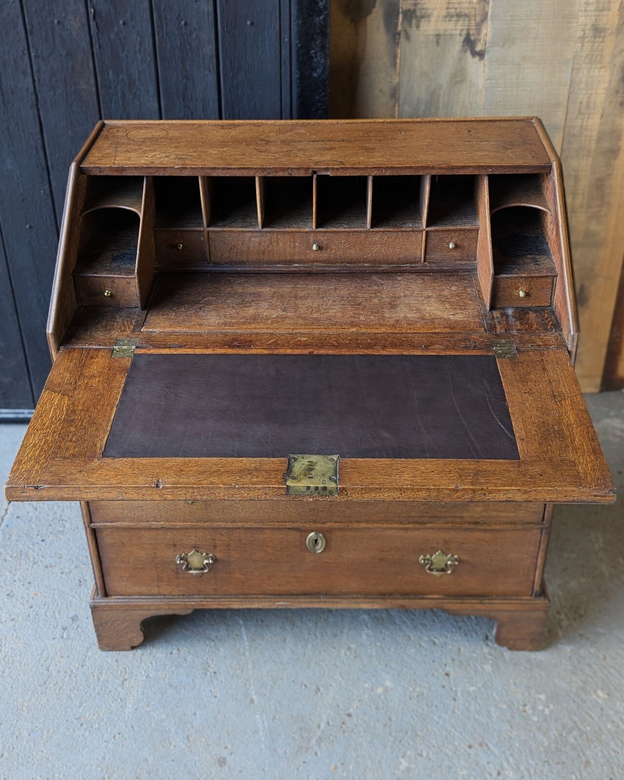 Antique Oak Bureau (Delivery Available) George II C1750 photo buy