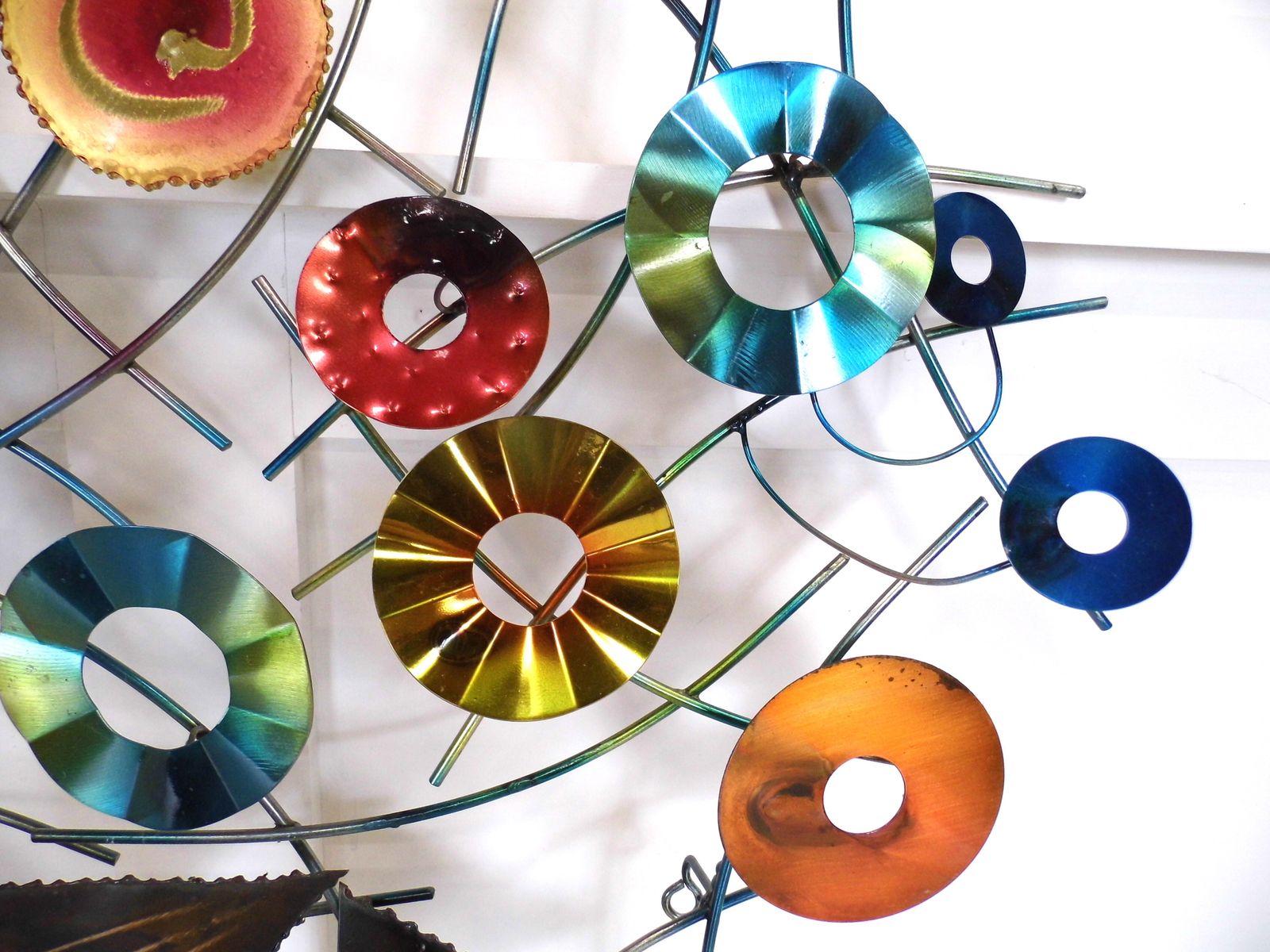 Curtis Jere Kaleidoscope Mixed Metal Wall Art Sculpture Artisan House 2003 photo Art