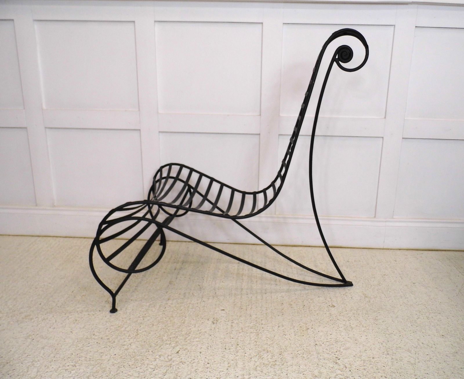 Designer Andre Dubreuil Steel Spine Chair 1990s Decorative Arts photo buy