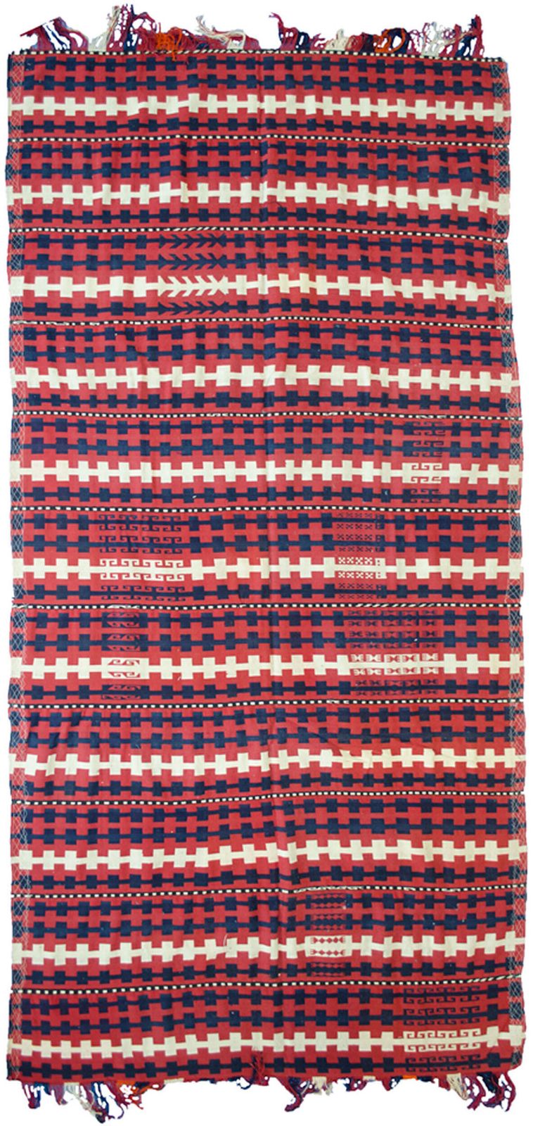 Antique Uzbak Flatweave Carpet 380x194cm