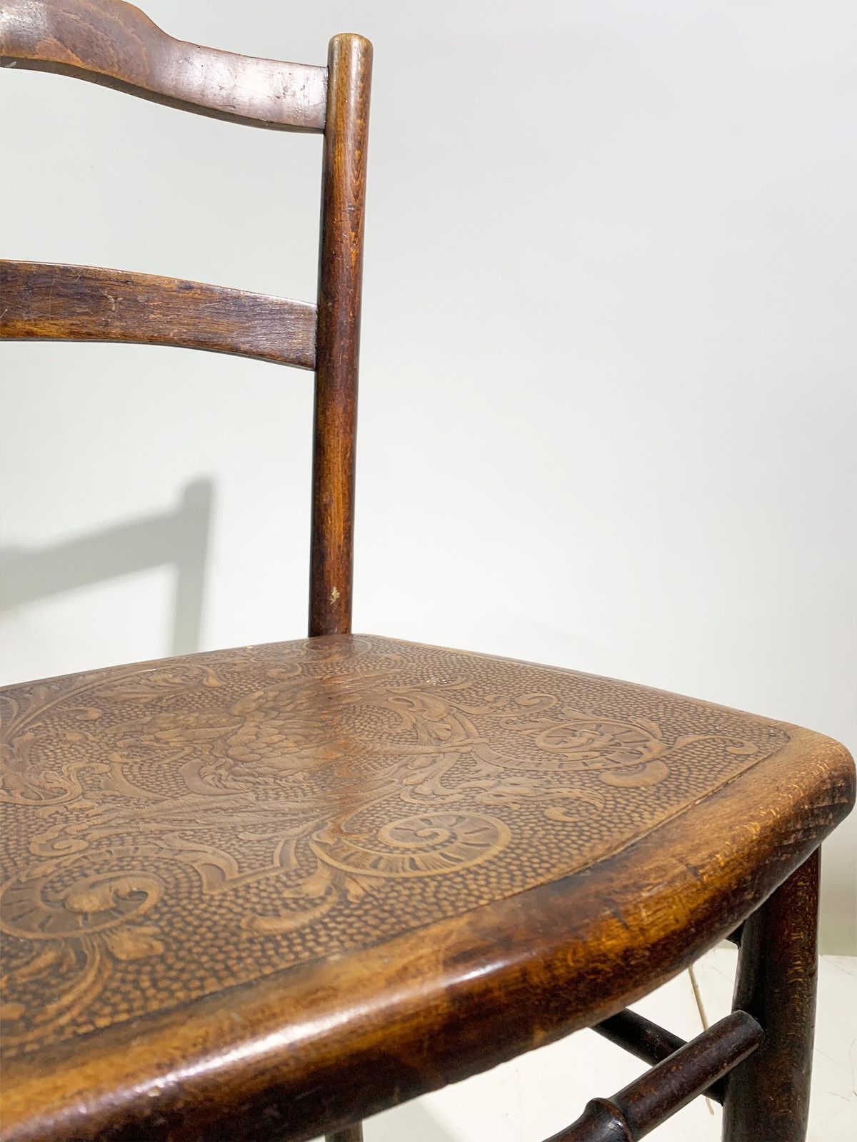 photo buy Pair A.M.Luther "Luterma" Art Deco Bentwood/Embossed Plywood Chairs Estonia/1920