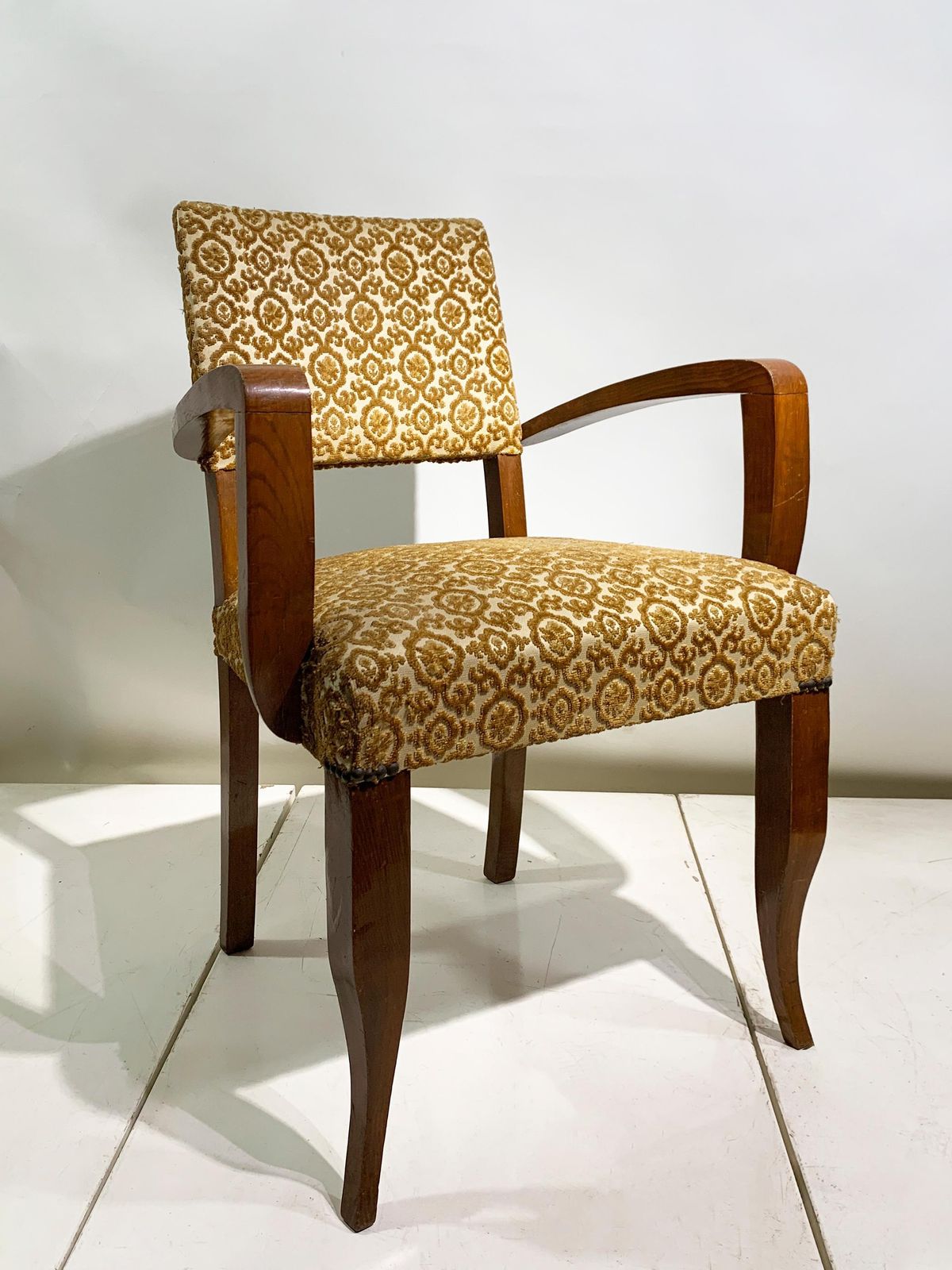 Pair Of Art Deco Bridge/ Armchairs, France, Circa 1930's photo for sale