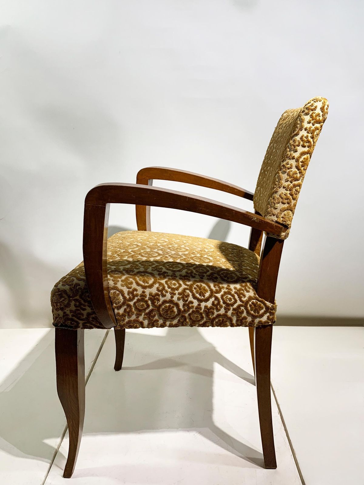 Pair Of Art Deco Bridge/ Armchairs, France, Circa 1930's photo vinterior