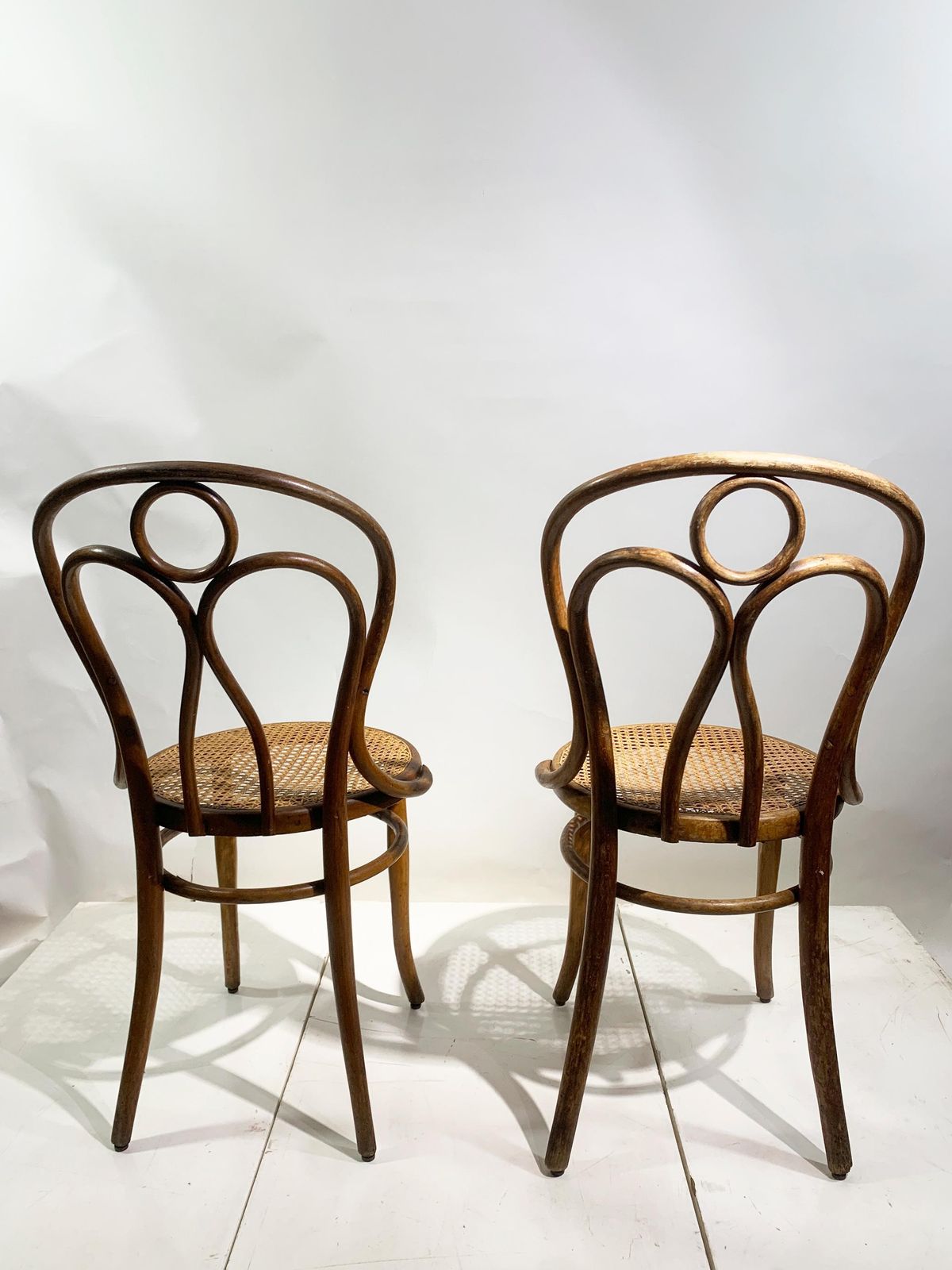 photo vintage Set Of 6 Chairs In Bentwood By Josef Hoffmann For Mundus Vienna Austria, 1900s