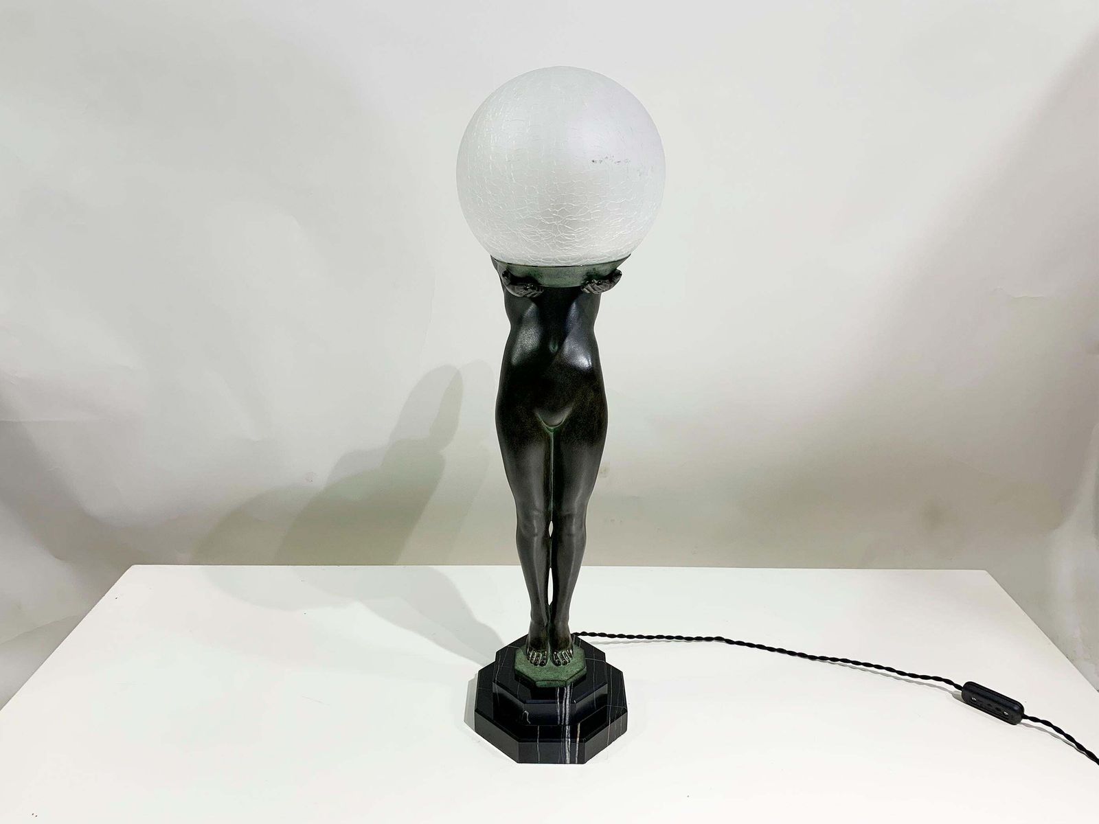 "Lumina" Table Lamp/Sculpture By Max Le Verrier Signed "Le Verrier" photo Art