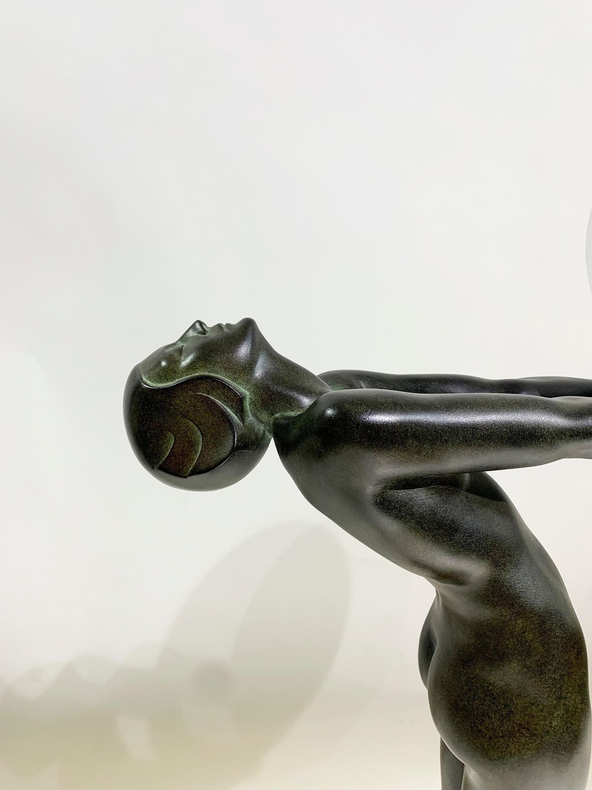 "Lumina" Table Lamp/Sculpture By Max Le Verrier Signed "Le Verrier" photo vintage