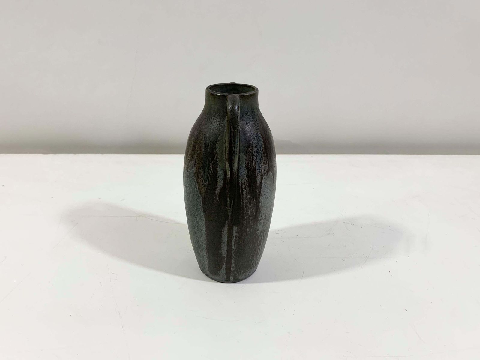 Glazed Ceramic Vase Stamped Denbac, 1940's photo 699.0