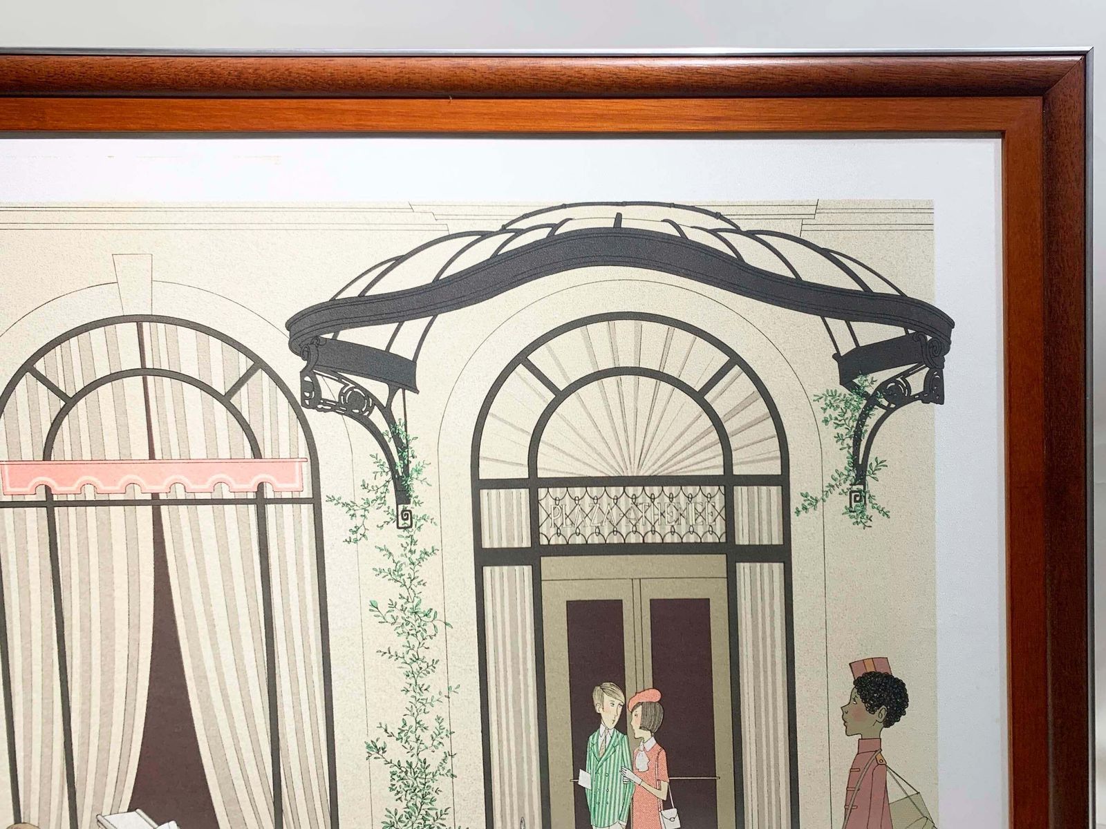 Denis Paul Noyer Lithograph, Mercedes Roadster 540k & Plaza Athenée , Signed photo for sale