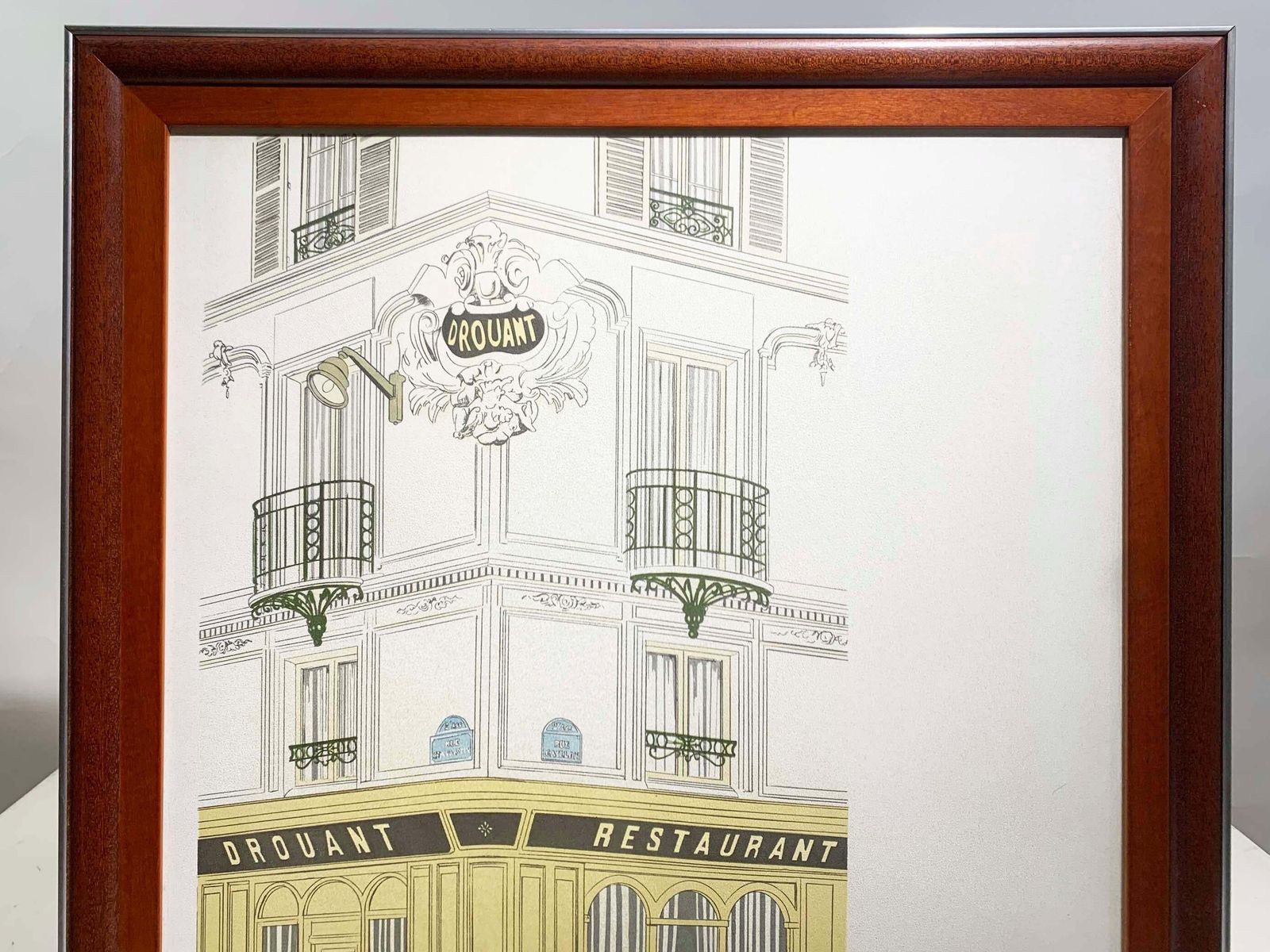 Denis Paul Noyer Lithograph, French Restaurant Drouant, Signed , 1979 photo for sale