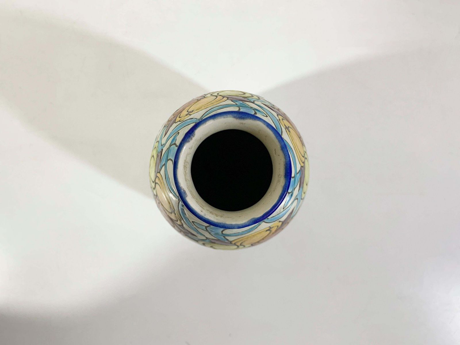 Charles Catteau Art Deco "Craquelé" Vase Stamped "Boch La Louvière"  Keramis photo furniture