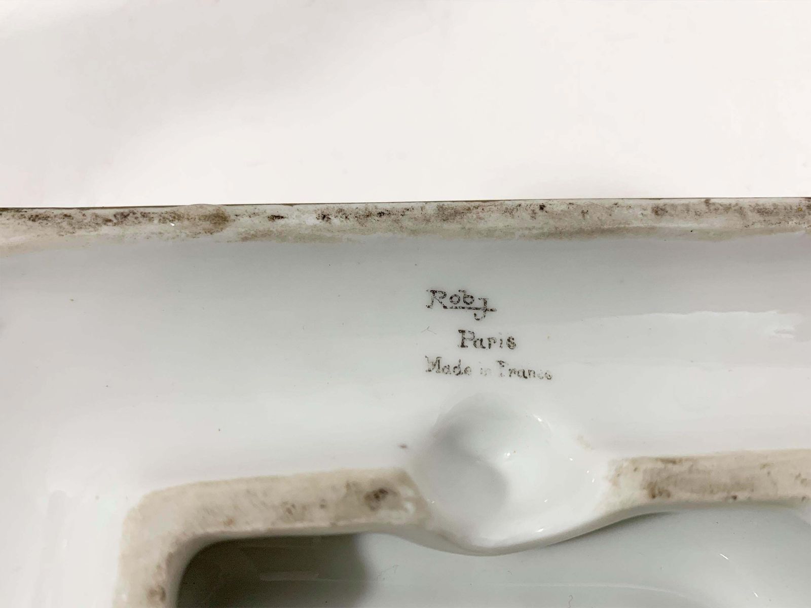 photo for sale French Art Deco White Porcelain Figural Perfume Diffuser Stamped "Robj Paris"