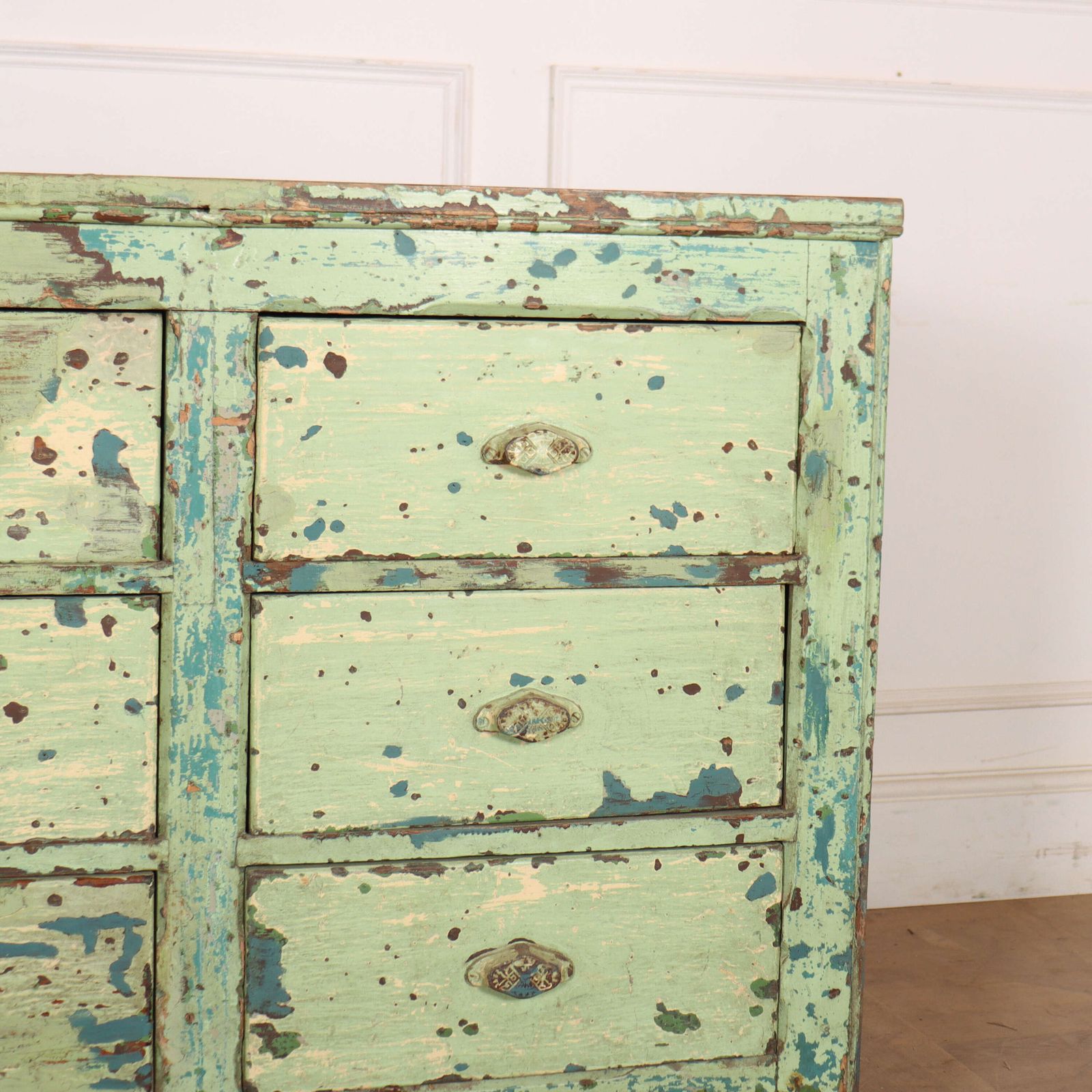 English Painted Dresser Base, 1800s photo Furniture