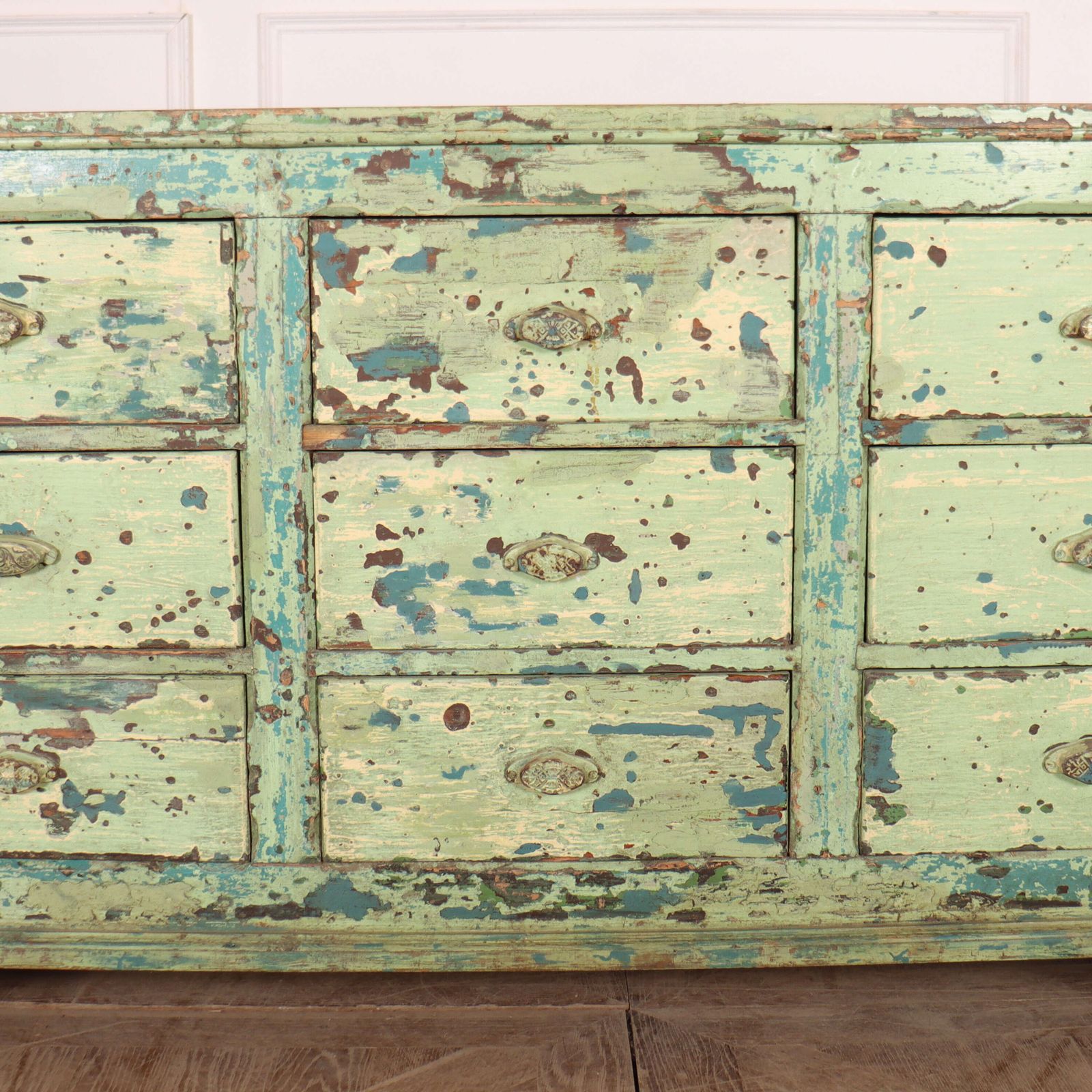 English Painted Dresser Base, 1800s photo vinterior