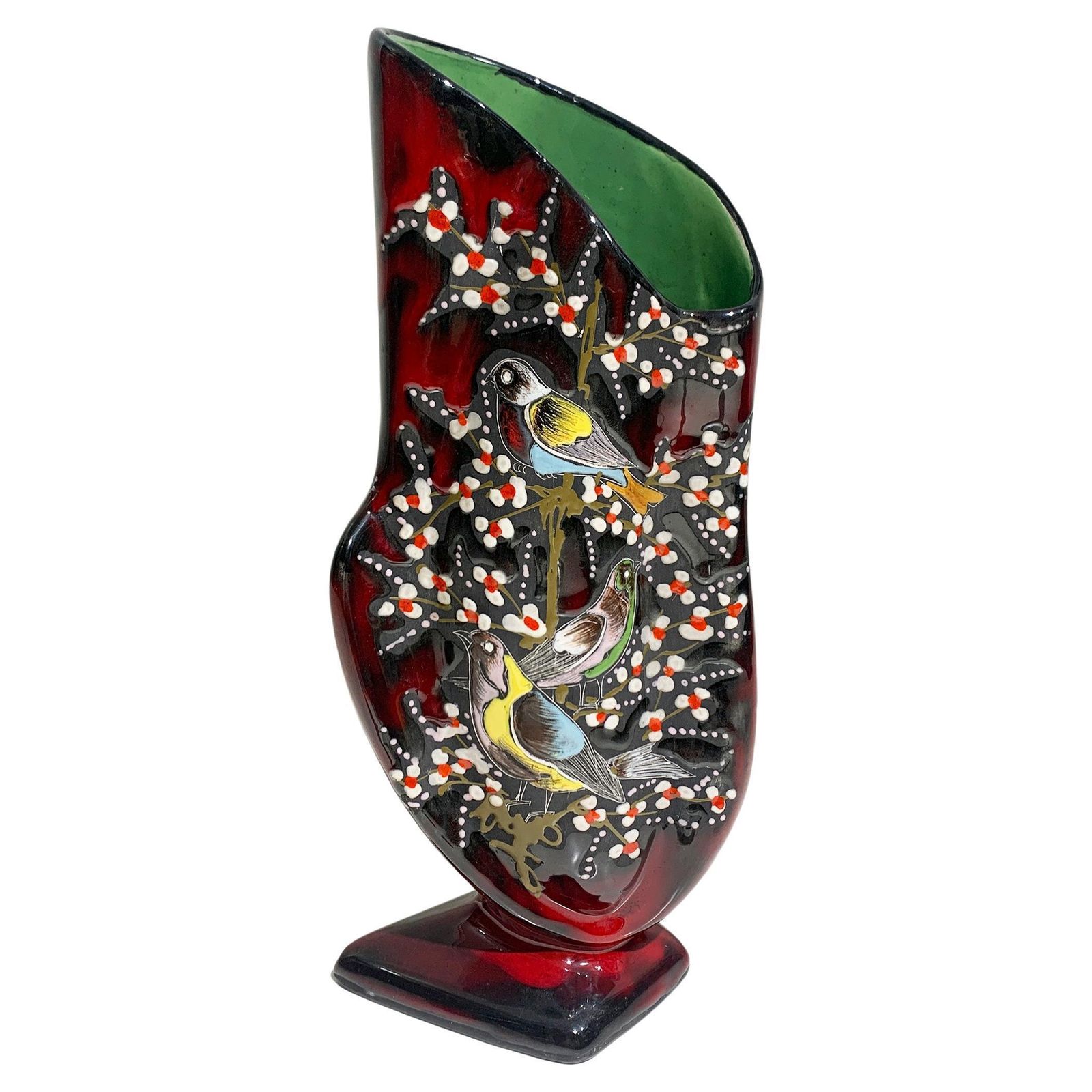 Mid Century Modern Ceramic Vase Numbered 43, Italy , Circa 1950's