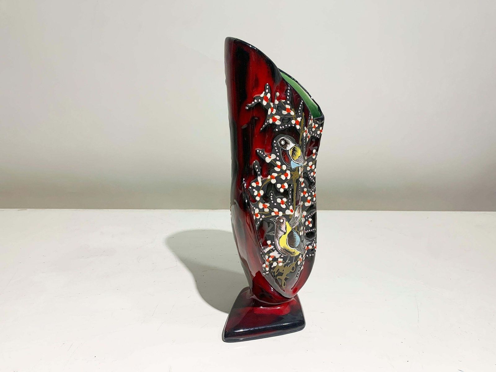 Mid Century Modern Ceramic Vase Numbered 43, Italy , Circa 1950's photo for sale
