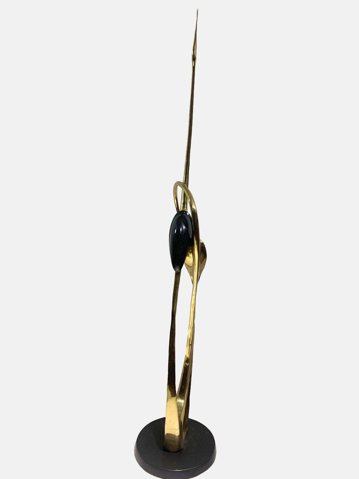 Mid Century Entwined Cranes Sculpture, Brass, Attributed To Boris Lovet Lorski photo furniture