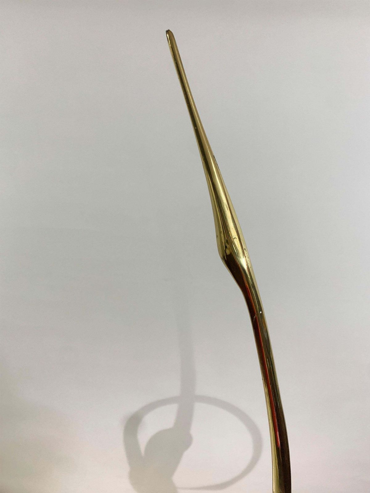 Mid Century Entwined Cranes Sculpture, Brass, Attributed To Boris Lovet Lorski photo vinterior