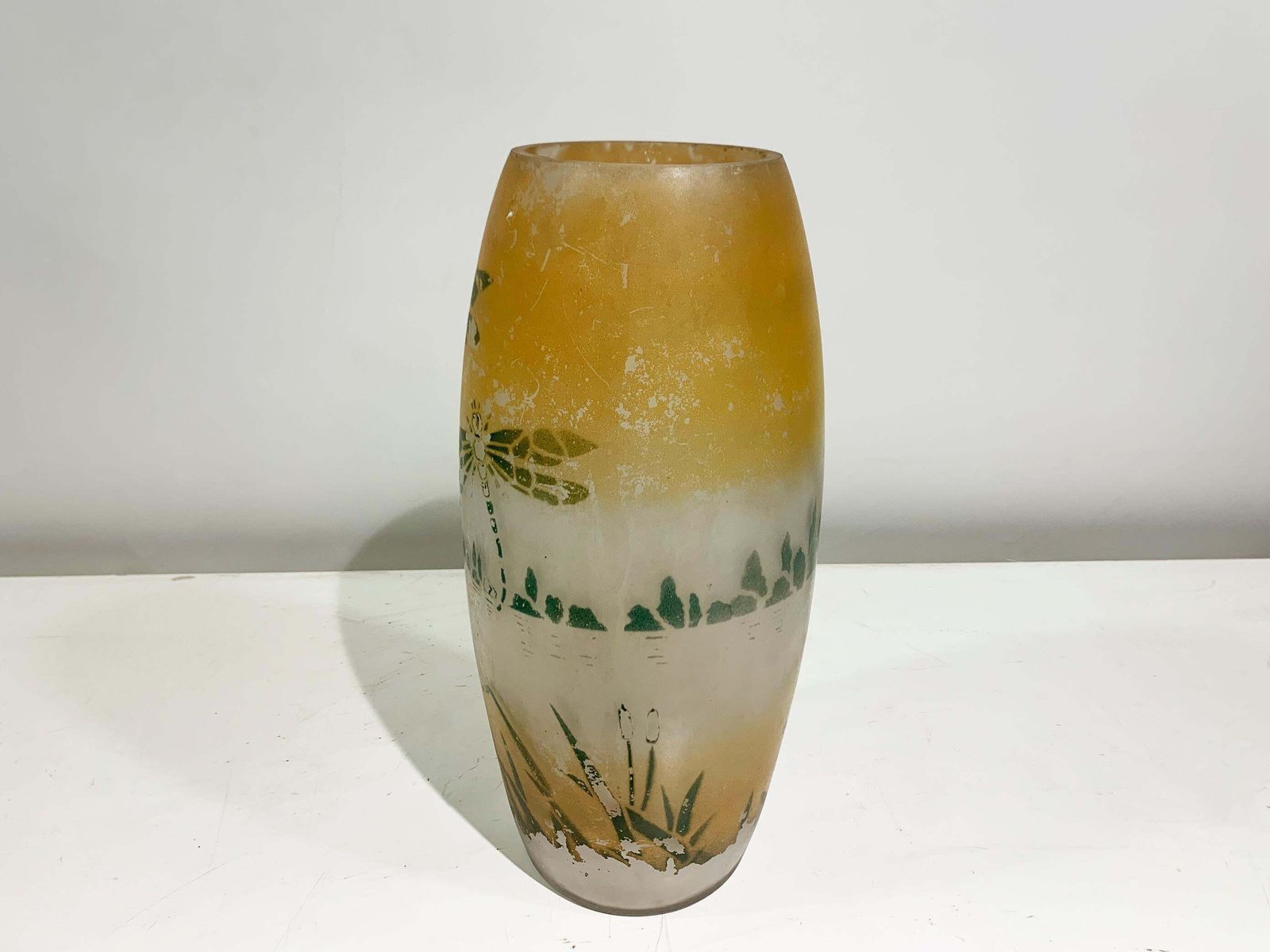 Art Deco Enameled Vase Signed "Sarva", France , Circa 1920's photo furniture