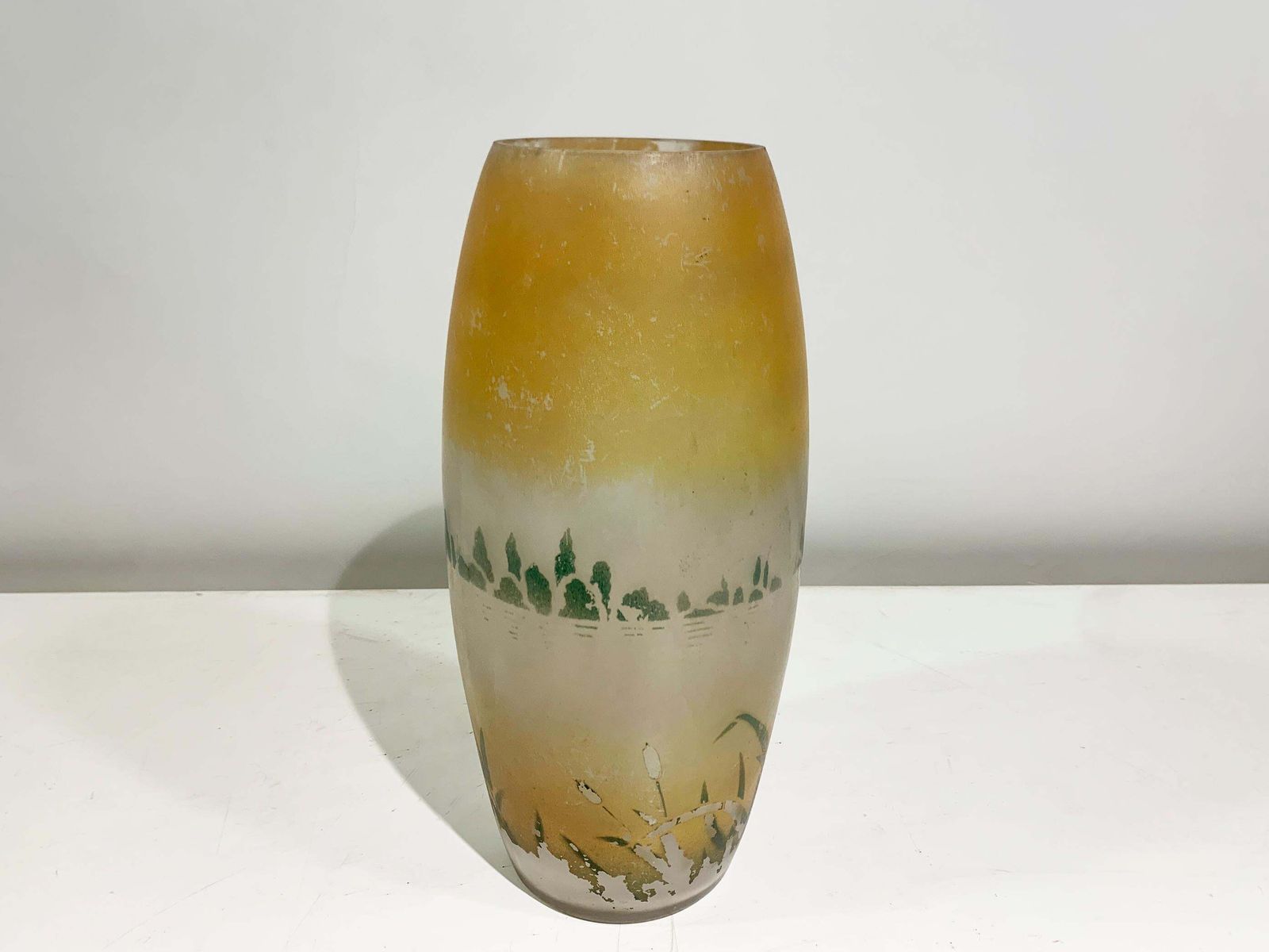 Art Deco Enameled Vase Signed "Sarva", France , Circa 1920's photo 981.0