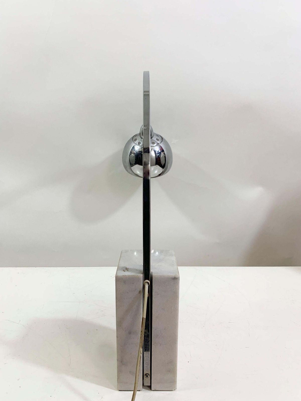 Mid Century Mini Arco Table Lamp In The Style Of Achille Castiglioni photo vinterior