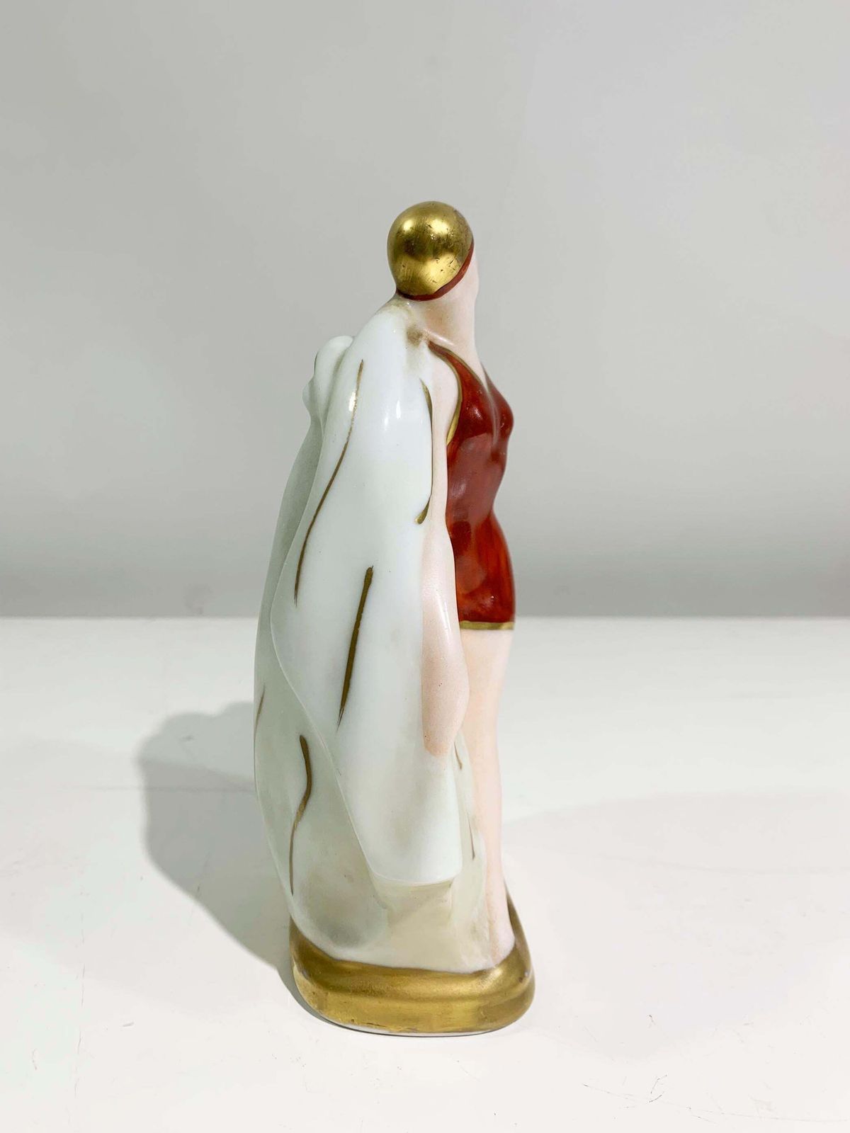 Set Of 2 Art Deco Porcelain Figurines Signed Amelin   Rauche / "Limoges France" photo for sale