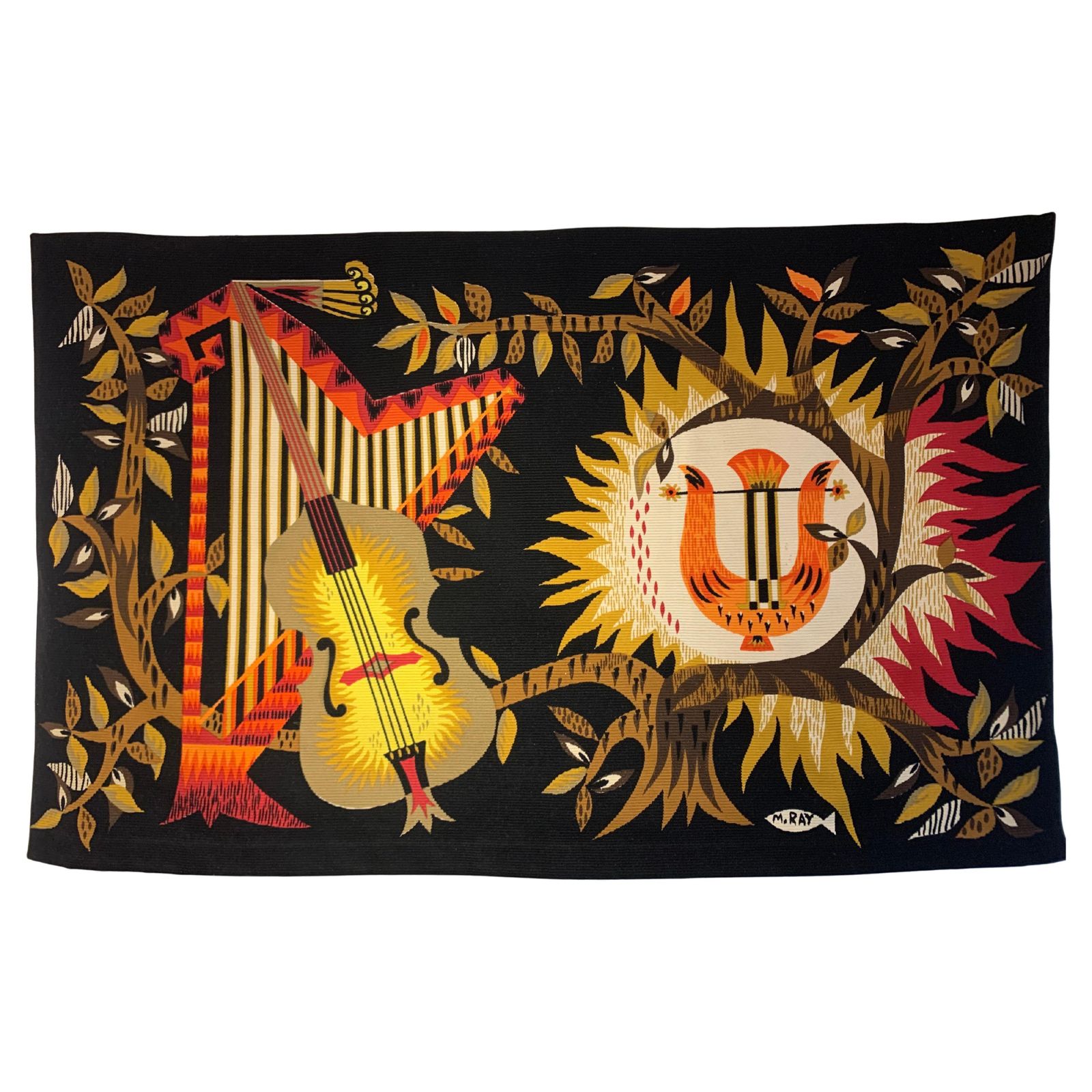 Alba Tapestry Signed M.Ray, By Michele Ray Manufactured By Aubusson