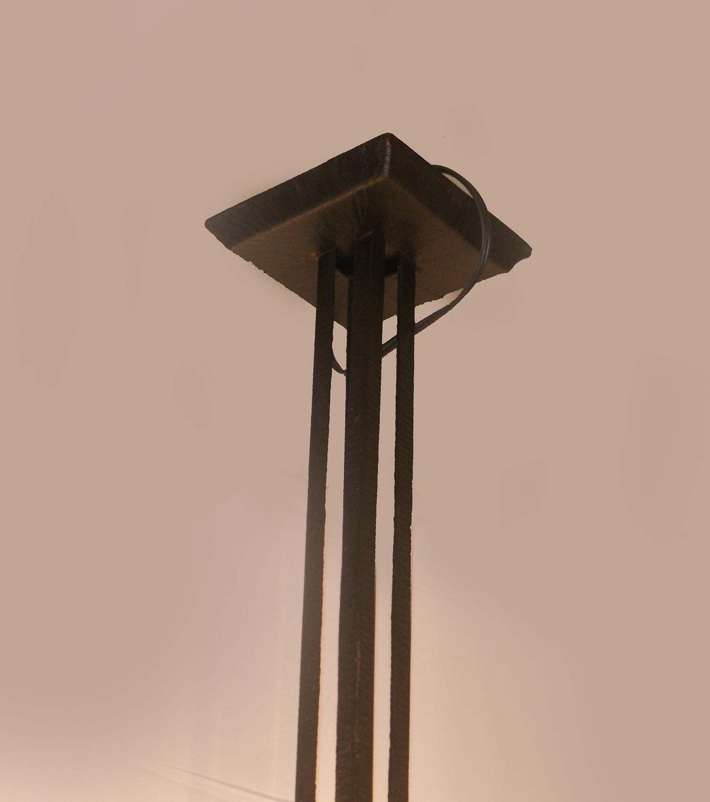 French Art Deco Pendant Chandelier Signed “Degué”, France, Circa 1930s photo Lighting