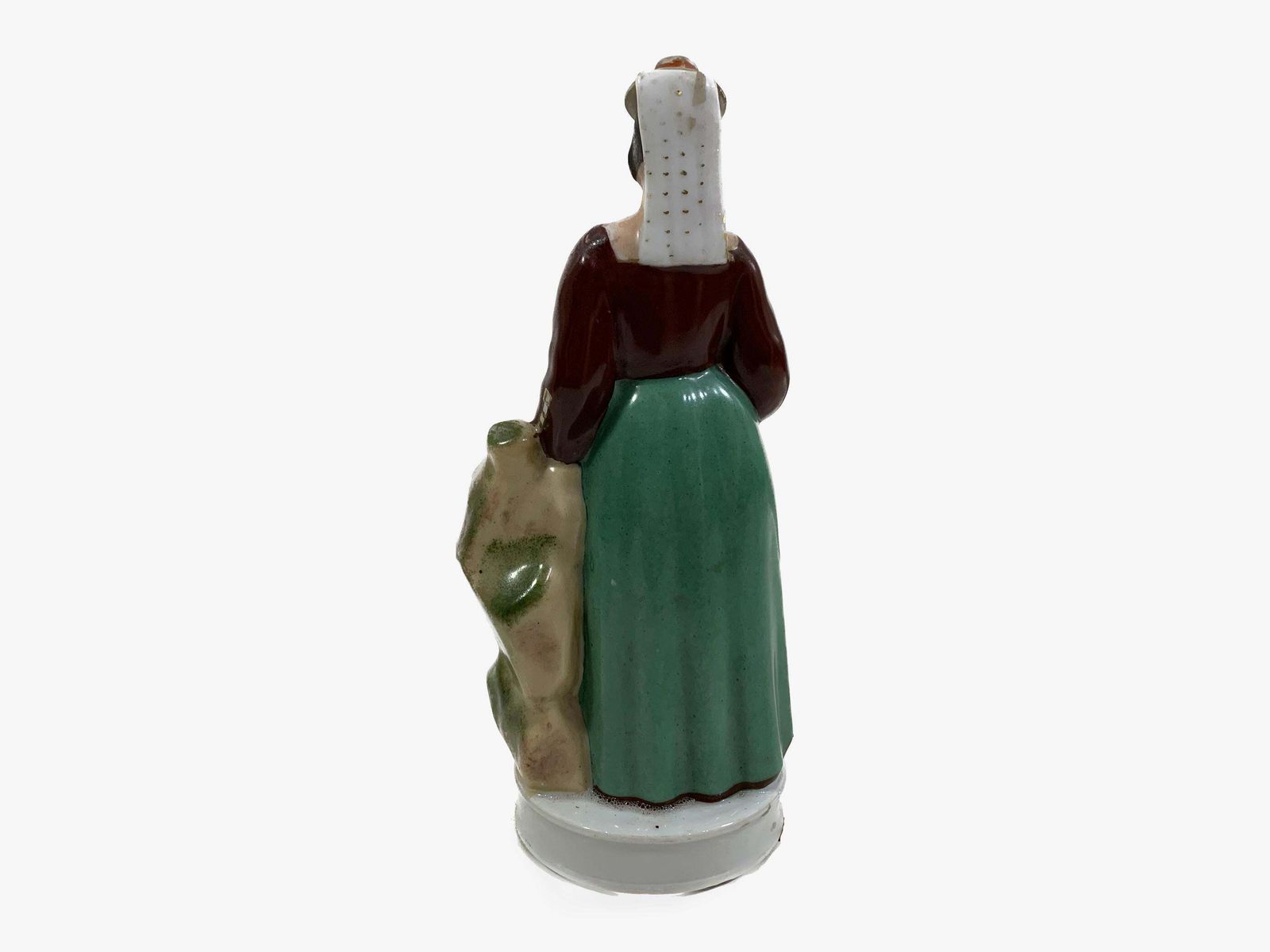 photo vinterior Set Of French Henriot Quimper Figural Liquor Bottles Signed