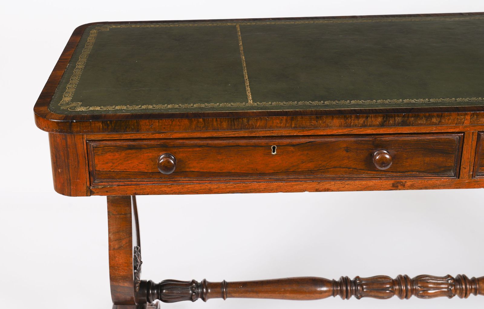 Regency Gonçalo Alves Library Writing Desk C1820 19th C photo vintage