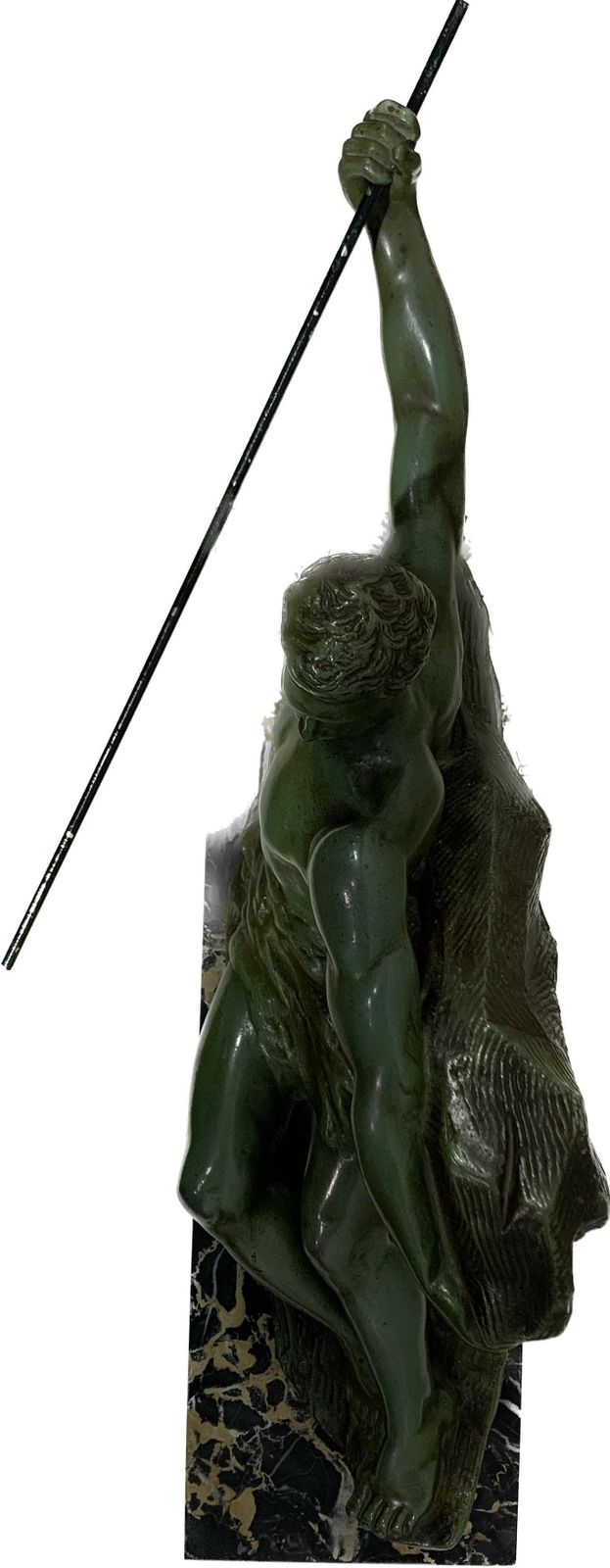 Midcentury Bronze Sculpture Stamped Editions Deluen And Signed Lasra photo vintage