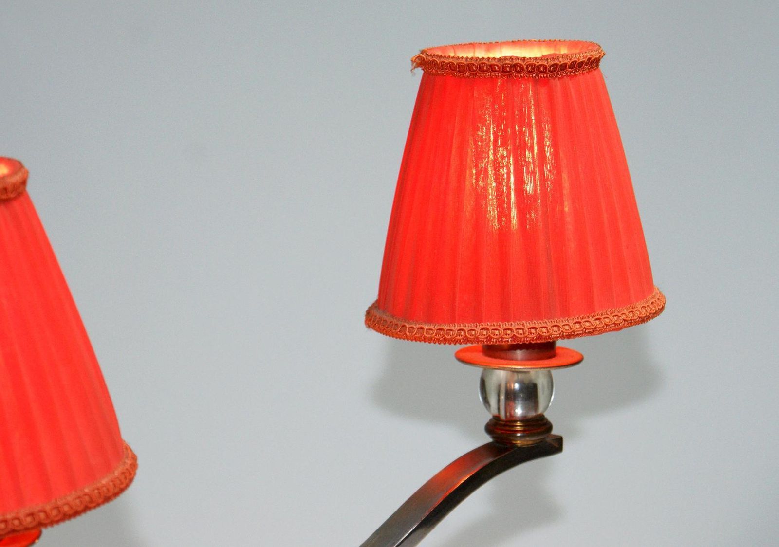 Stunning Pair Of Art Deco Table Lamp In The Style Of Jules Leleu photo 3758.0