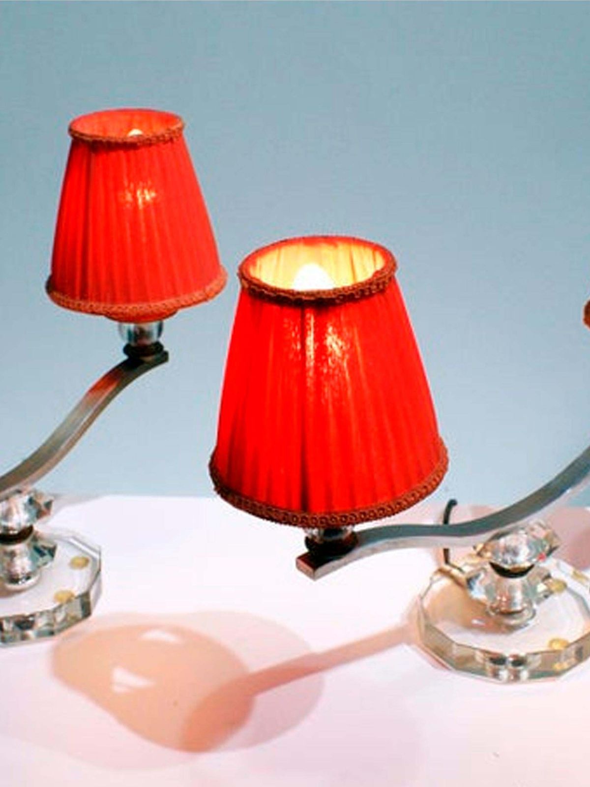 Stunning Pair Of Art Deco Table Lamp In The Style Of Jules Leleu photo buy