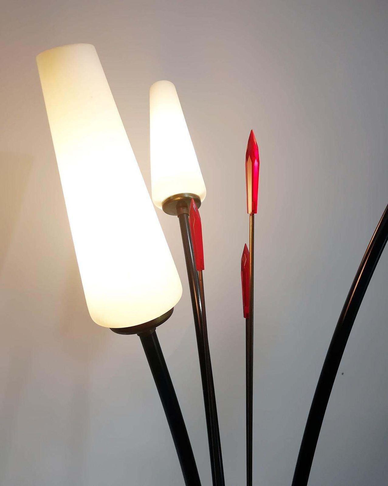 Elegant Stilnovo Style Floor Lamp, Circa 1950, Italy photo for sale