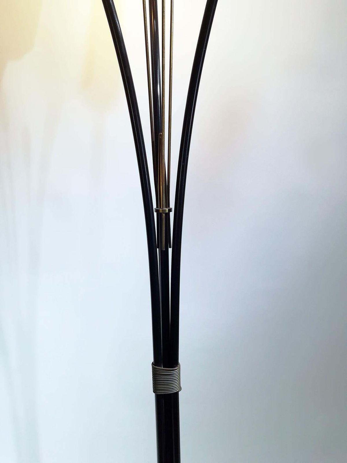 Elegant Stilnovo Style Floor Lamp, Circa 1950, Italy photo Lighting